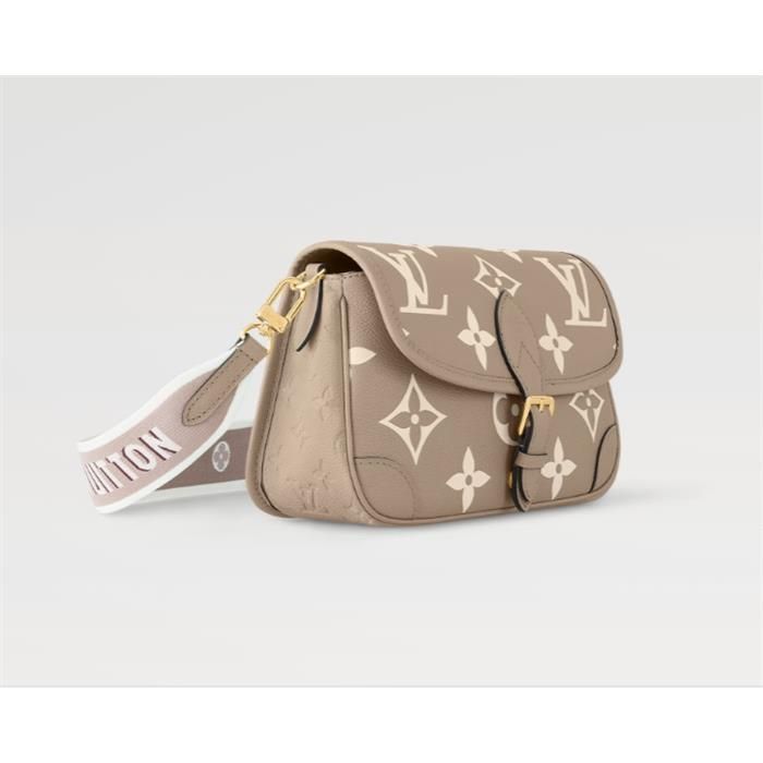 Diane Monogram Beige Tote and Shoulder Bag 141704288 [U]