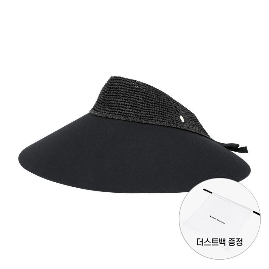 Helen Kaminski Rosalie Visor Hat Helen Kaminski Rosalie Natural Black Visor Cap 144698697 | eBay main image 4