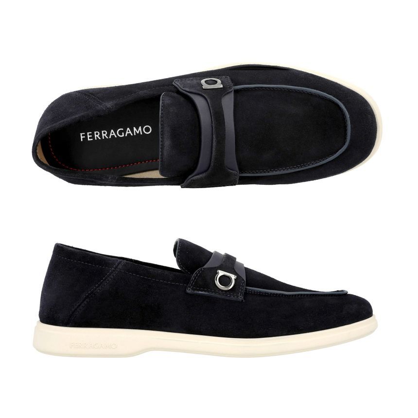 Salvatore Ferragamo Gancini Ornament Deconstructed Loafers  display picture 2