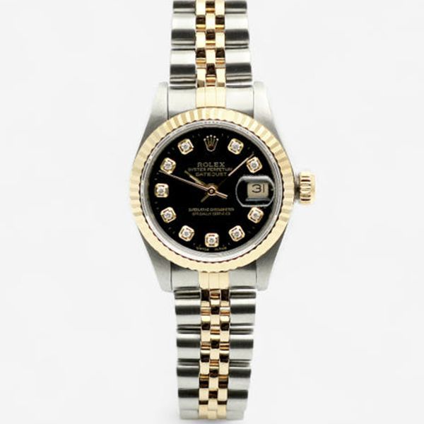Datejust Black Dial Women\'s Combi Watch Aftersetting Diamond Rolex Datejust II 41mm 20CT AM Diamond Bust/Buss Down Piece  main image 4