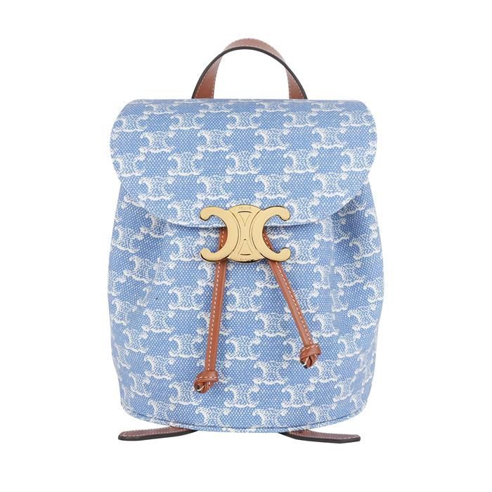 Celine Bonny Backpack Sac BACKPACK CELINE BONNIE IN Triomphe Canvas and calfskin - TAN  main image 3
