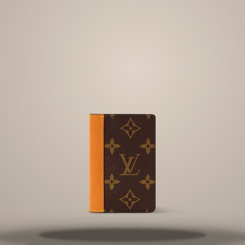 Louis Vuitton Pocket Organizer Monogram Coated Canvas and Natural 156917075 [P]
