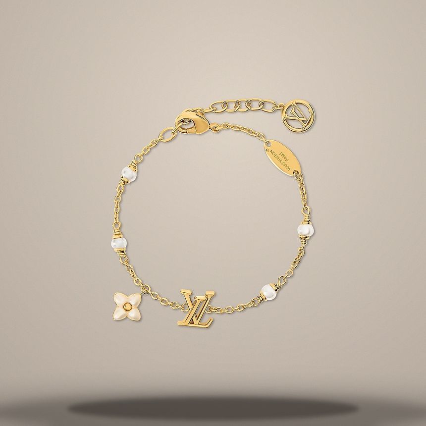 Louis Vuitton Floralgram XS Bracelet Gold Color Metal M03915 157285690 [P]