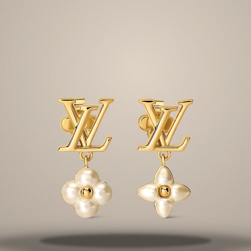 Louis Vuitton Floralgram XS Earrings Gold Metal M03914 157285719 [P]