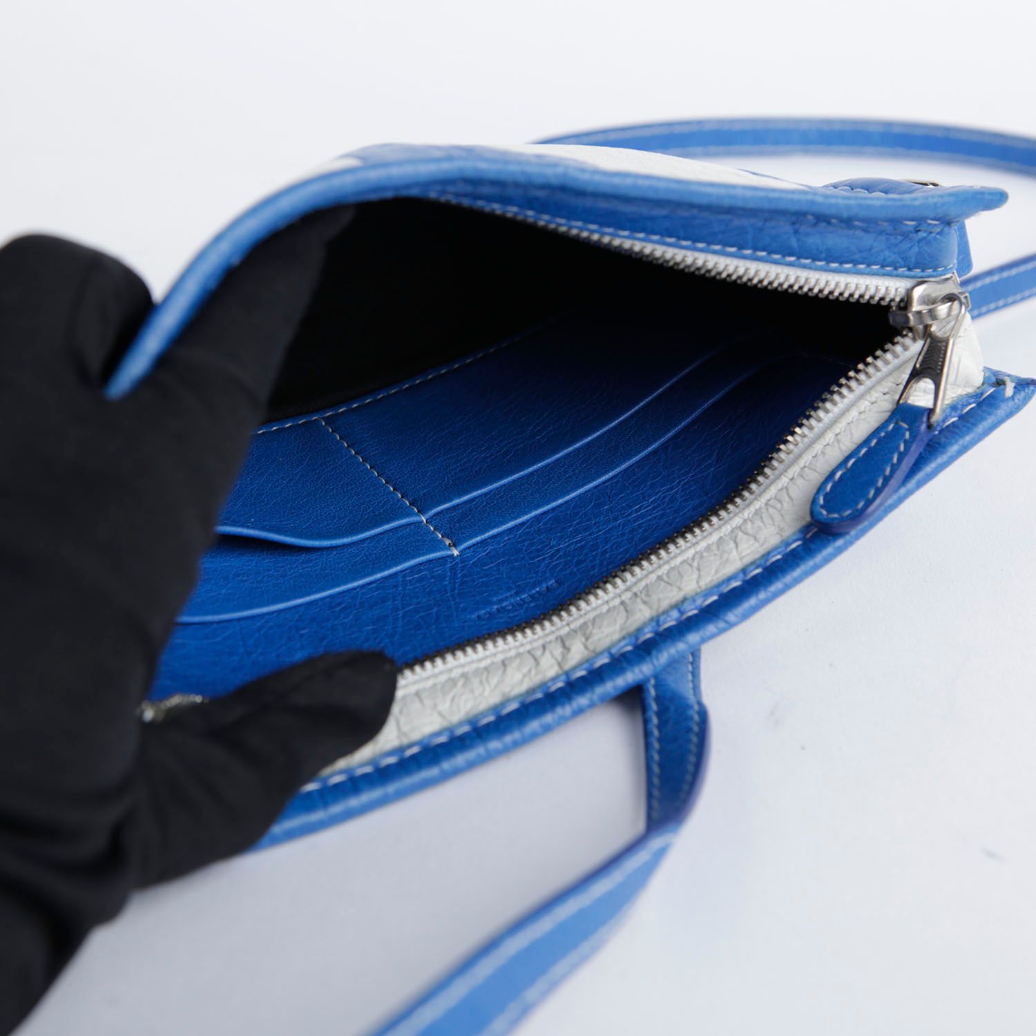 Balenciaga Multi Leather Baja Pouch Convertible Crossbody