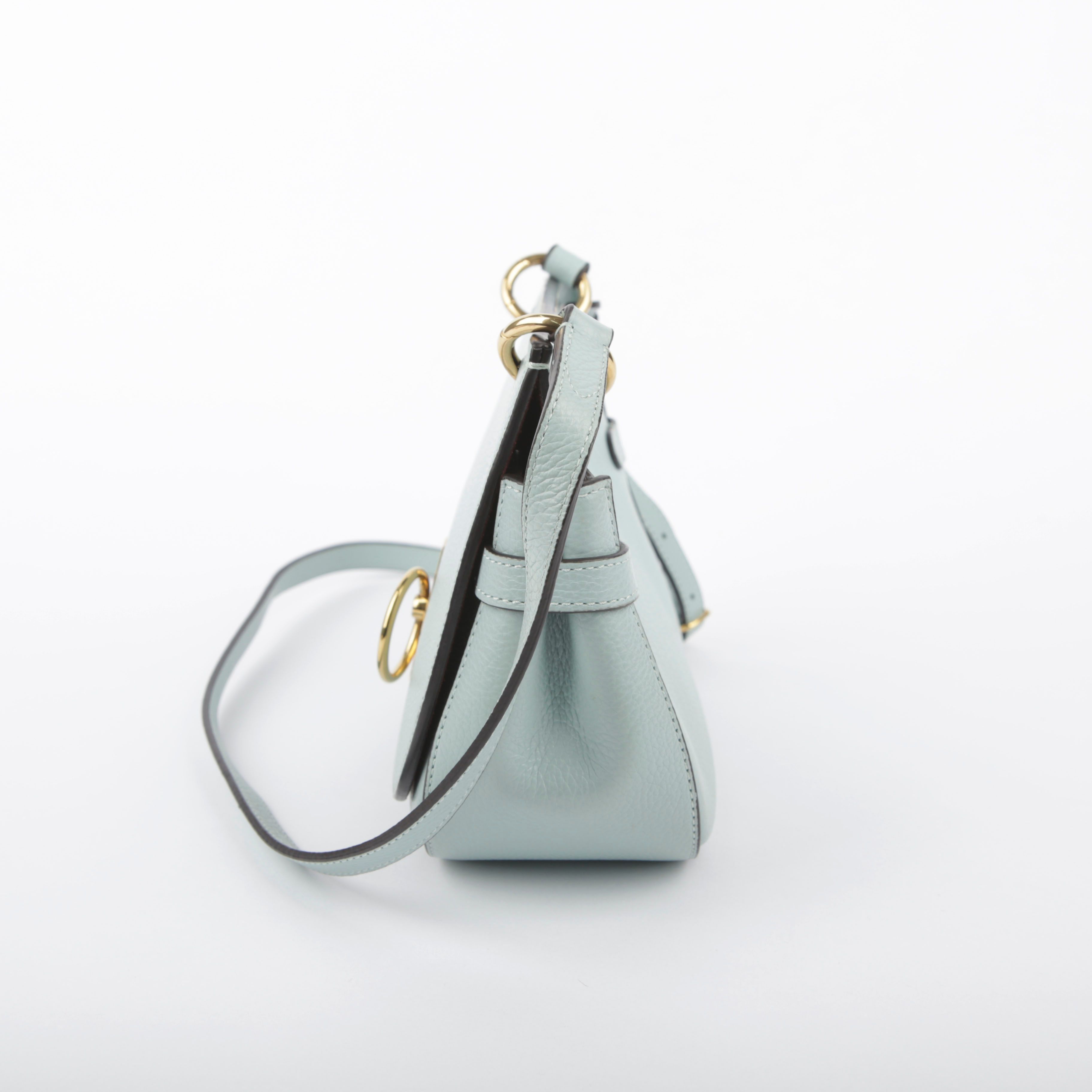 【新発売】 Light Mulberry Antique Shoulder Ambelie Leather Blue バッグ