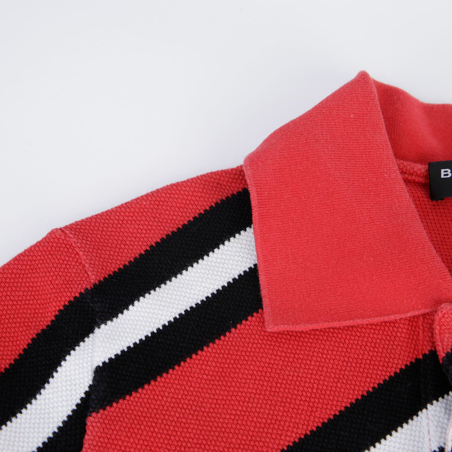 BALENCIAGA Oversized Striped Cotton-Piqué Polo Shirt for Men