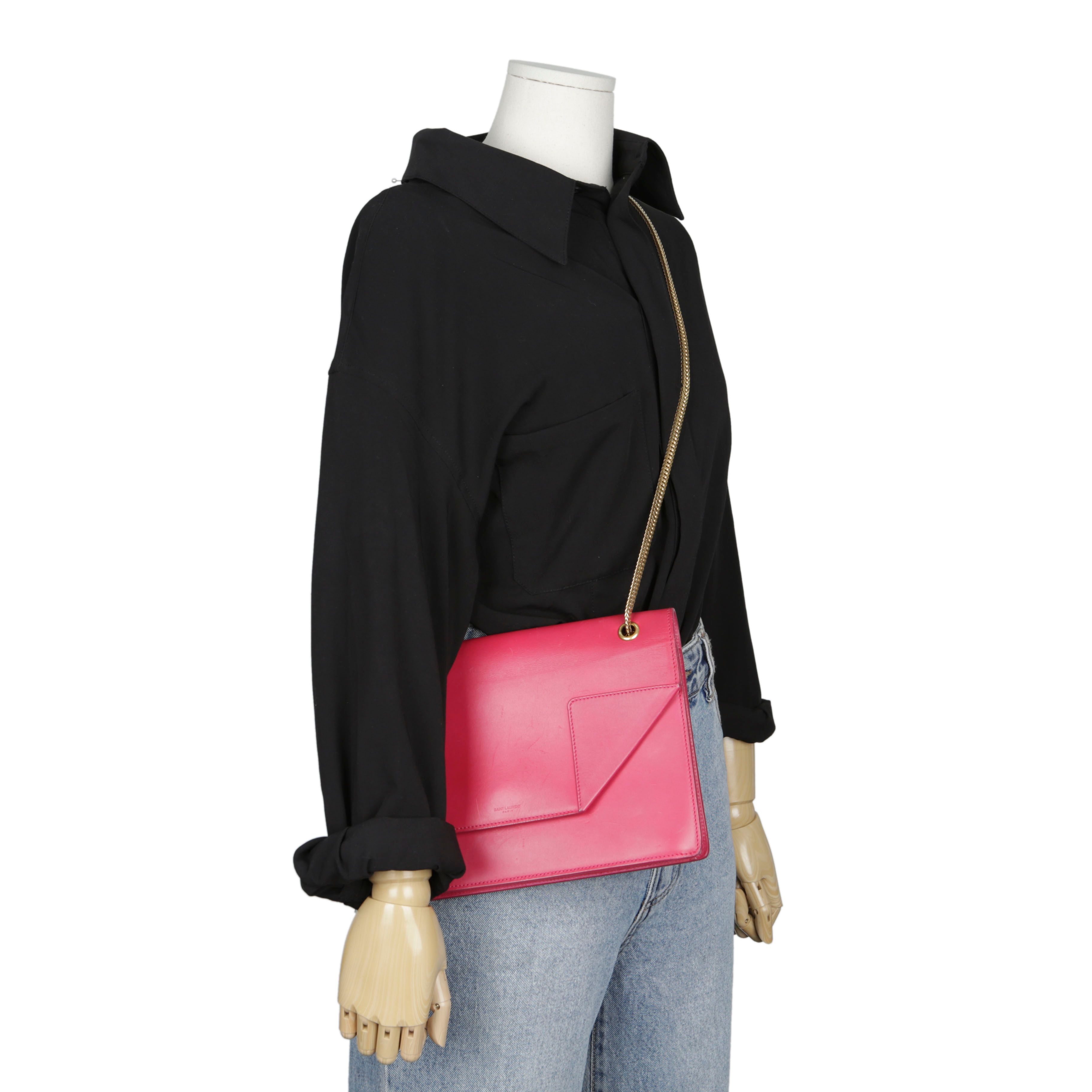 Saint Laurent Medium Pink Leather Betty Shoulder & Crossbody