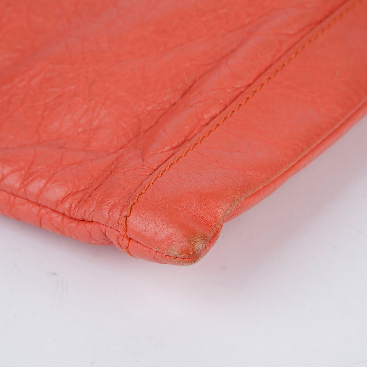 Balenciaga Orange Leather Clip Clutch Bag 273023 | eBay