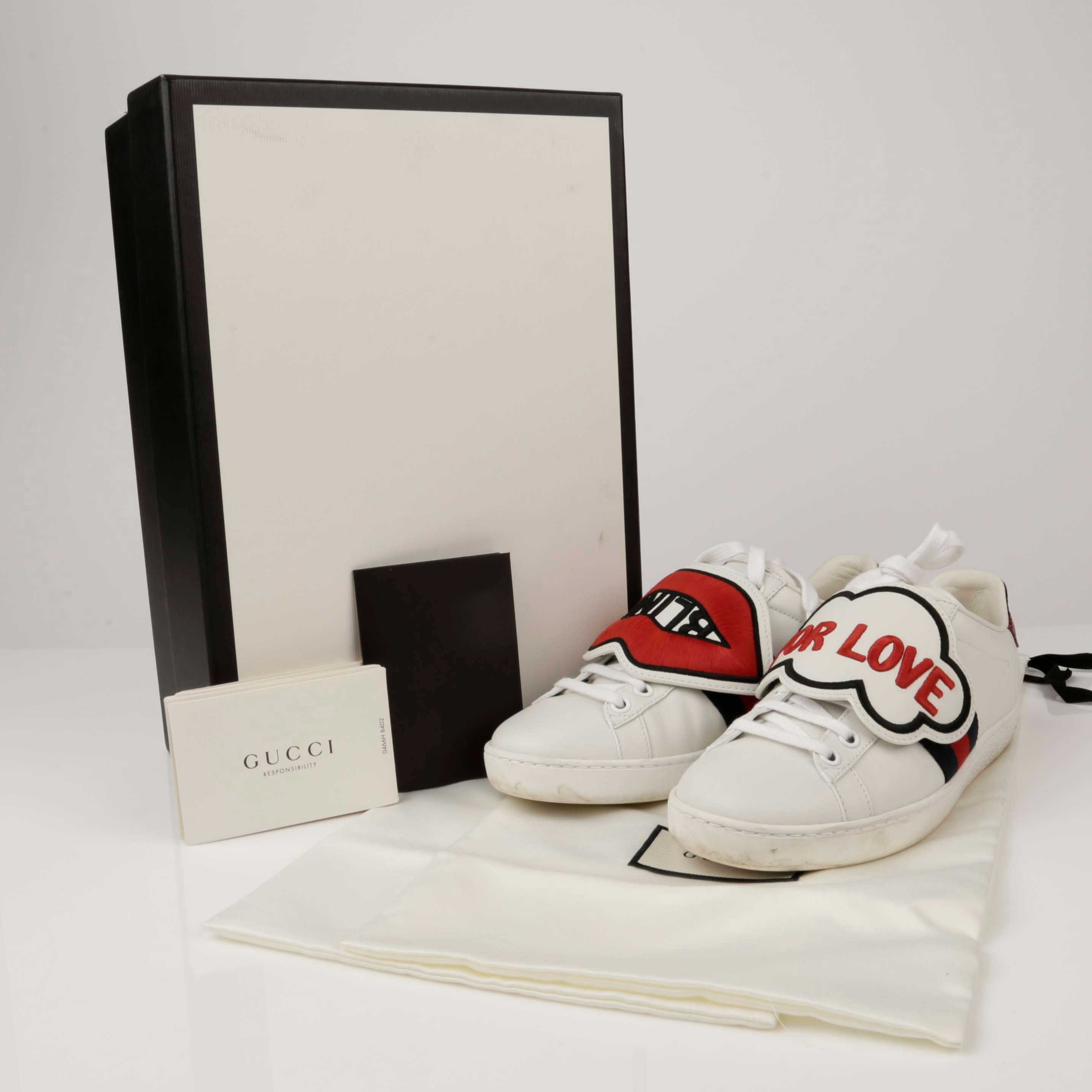 Gucci Blind for Love Patch Ace Sneakers 35 52925762 | eBay