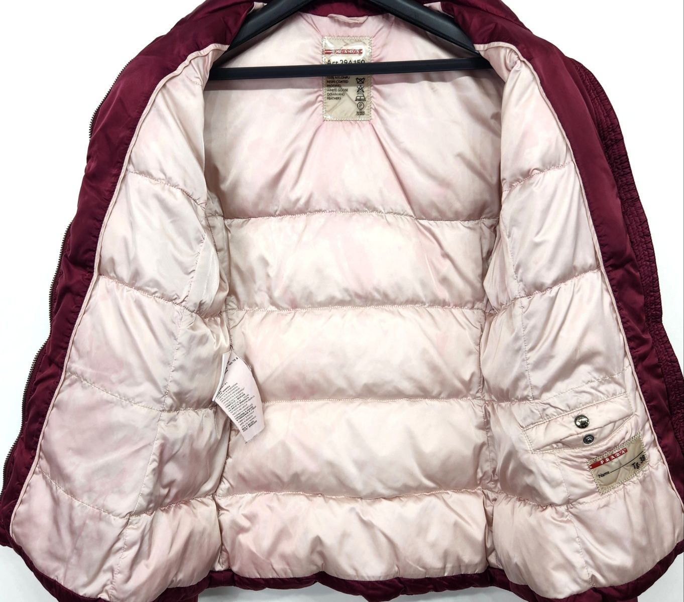 Prada Triangle Logo Women's Padded Jacket 38 57282255 | eBay