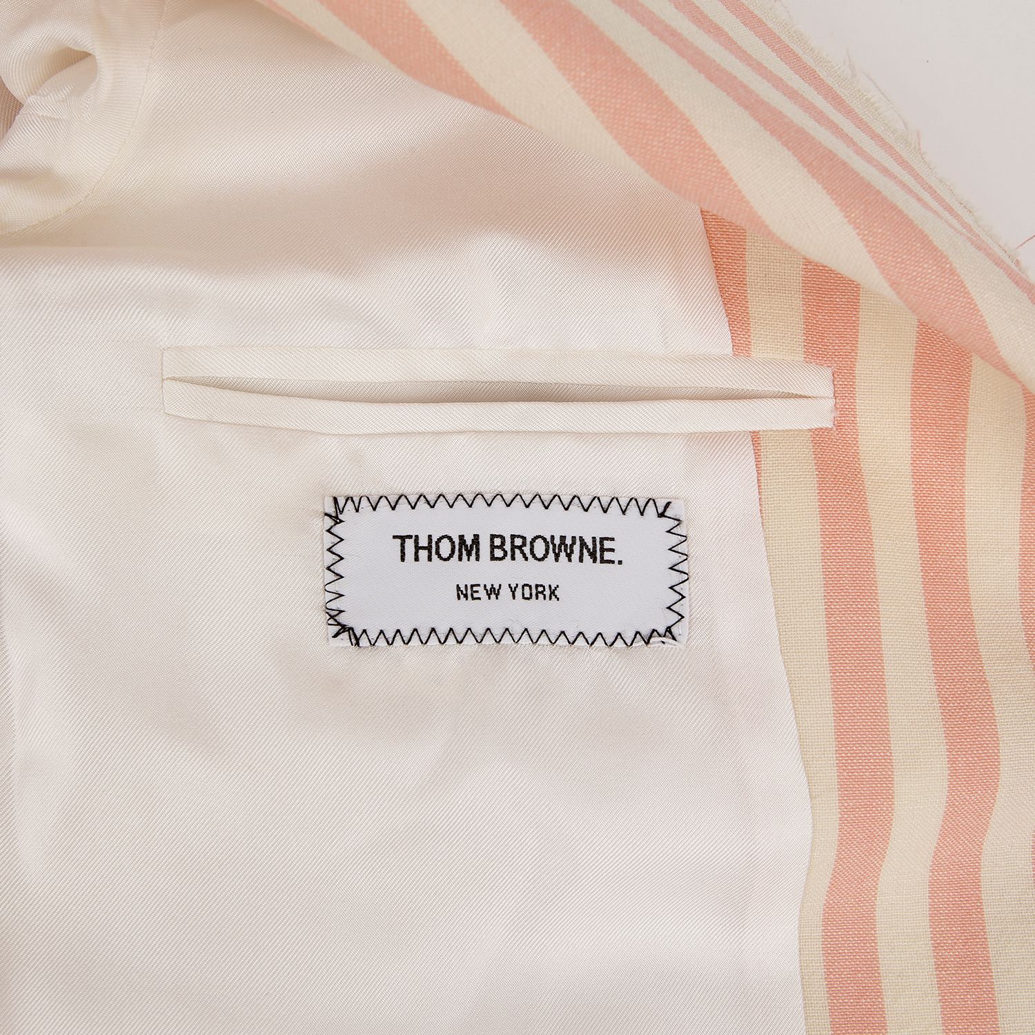 Thom Browne Striped Pink Wool Blend Jacket FBC334D - 42 Size