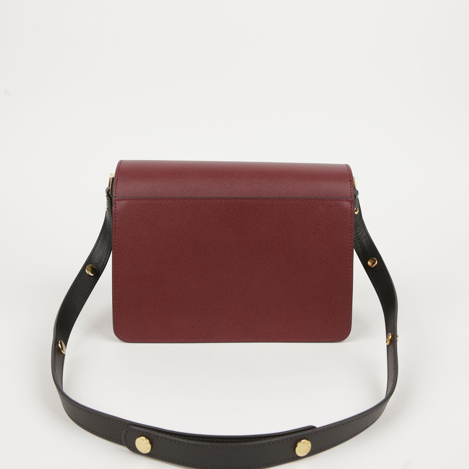 Marni Medium Multi Color Saffiano Trunk Shoulder and
