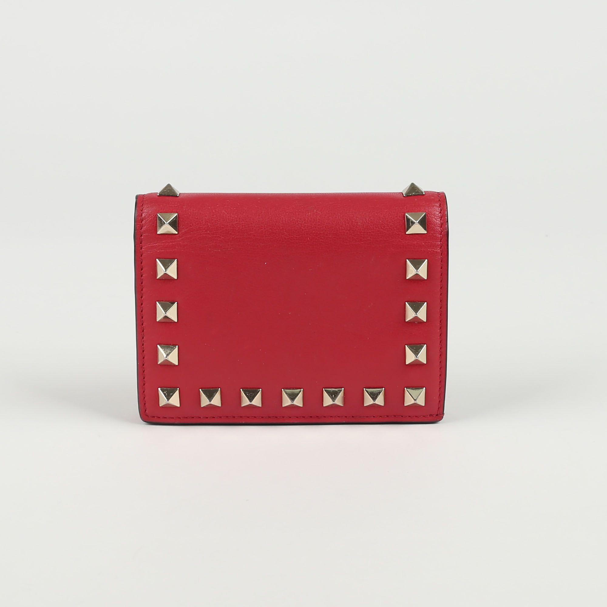 Valentino Red Leather Rockstud Wallet SKU123456 | eBay