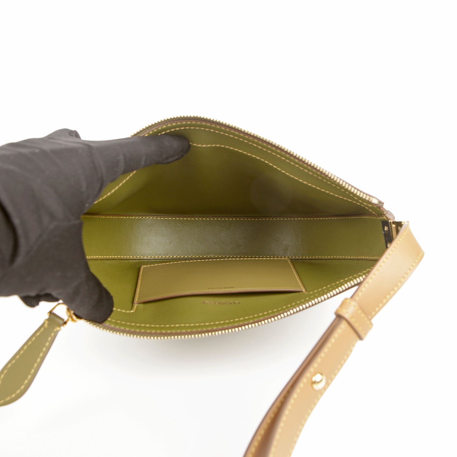 Burberry Mini Juniper Green Leather Olympia Shoulder and