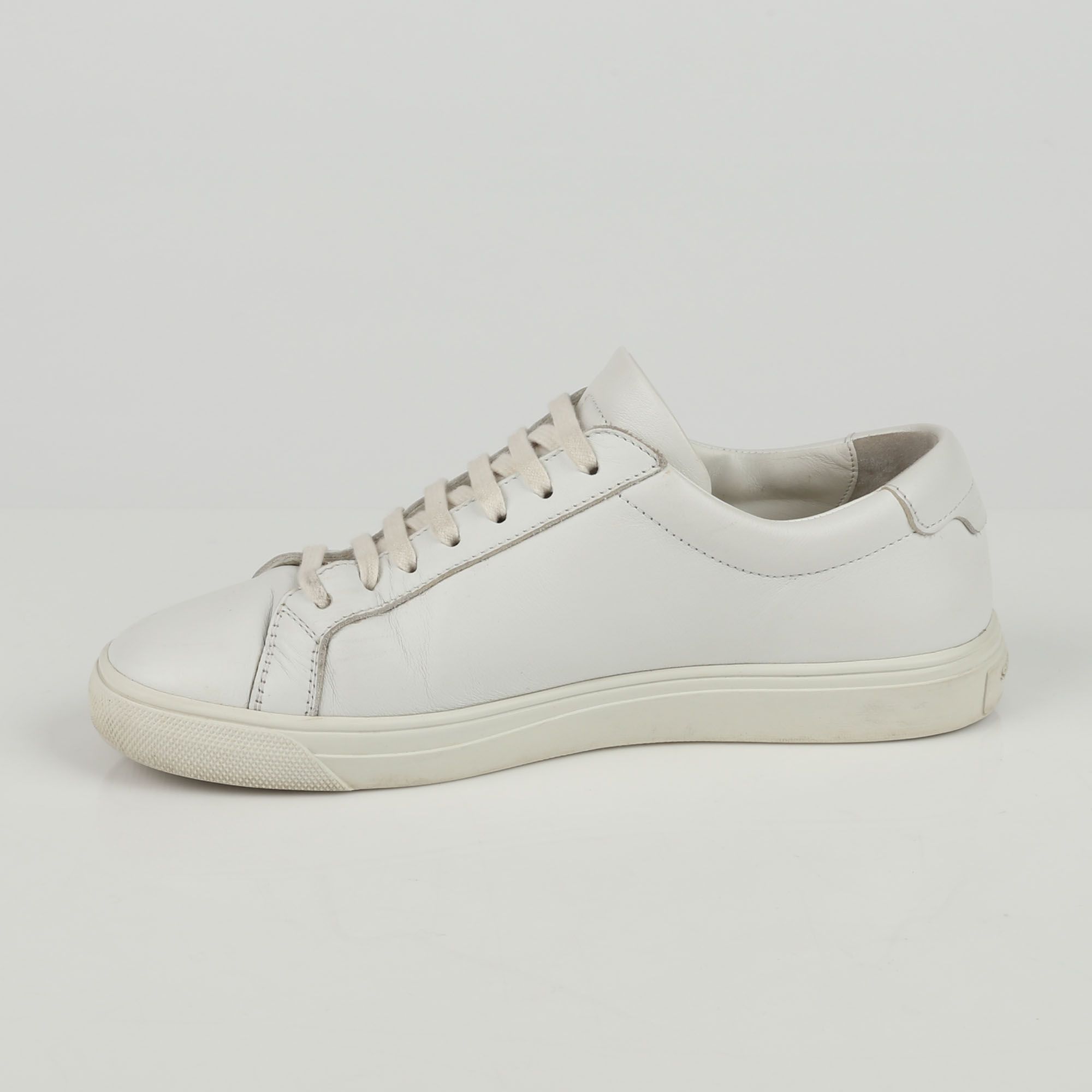 Saint Laurent White Leather Andy Low Cut Sneakers 36