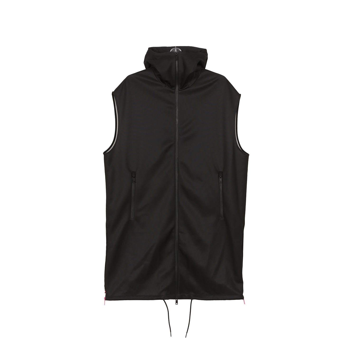 Prada Black Poly Blend Printing Hooded Vest Jacket 138535 | eBay