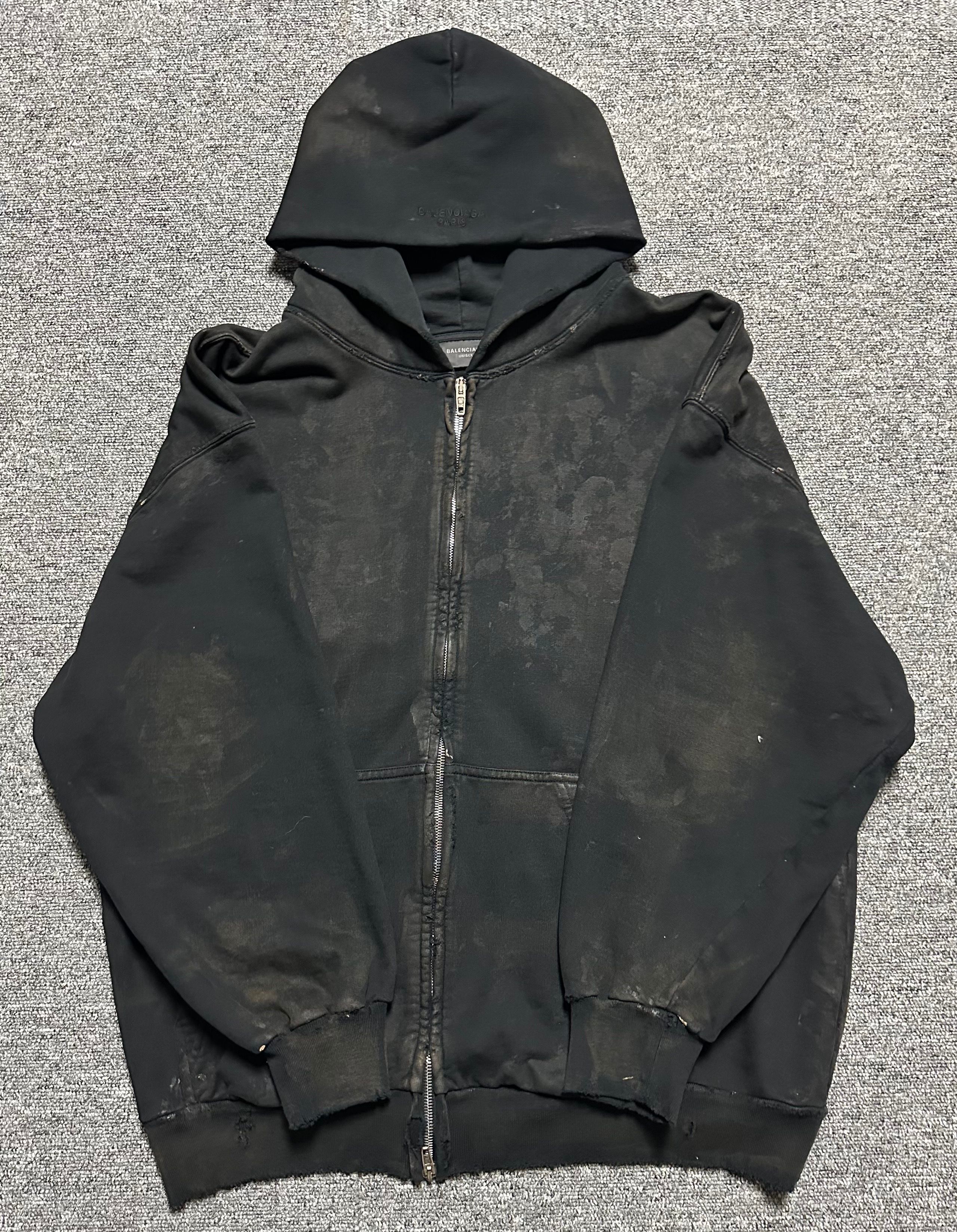 ファッションシーンで話題のこれから流行るブランド12選 Balenciaga eBay | 64246607 100 Hoodie Zip-Up Distressed Mud パンツ