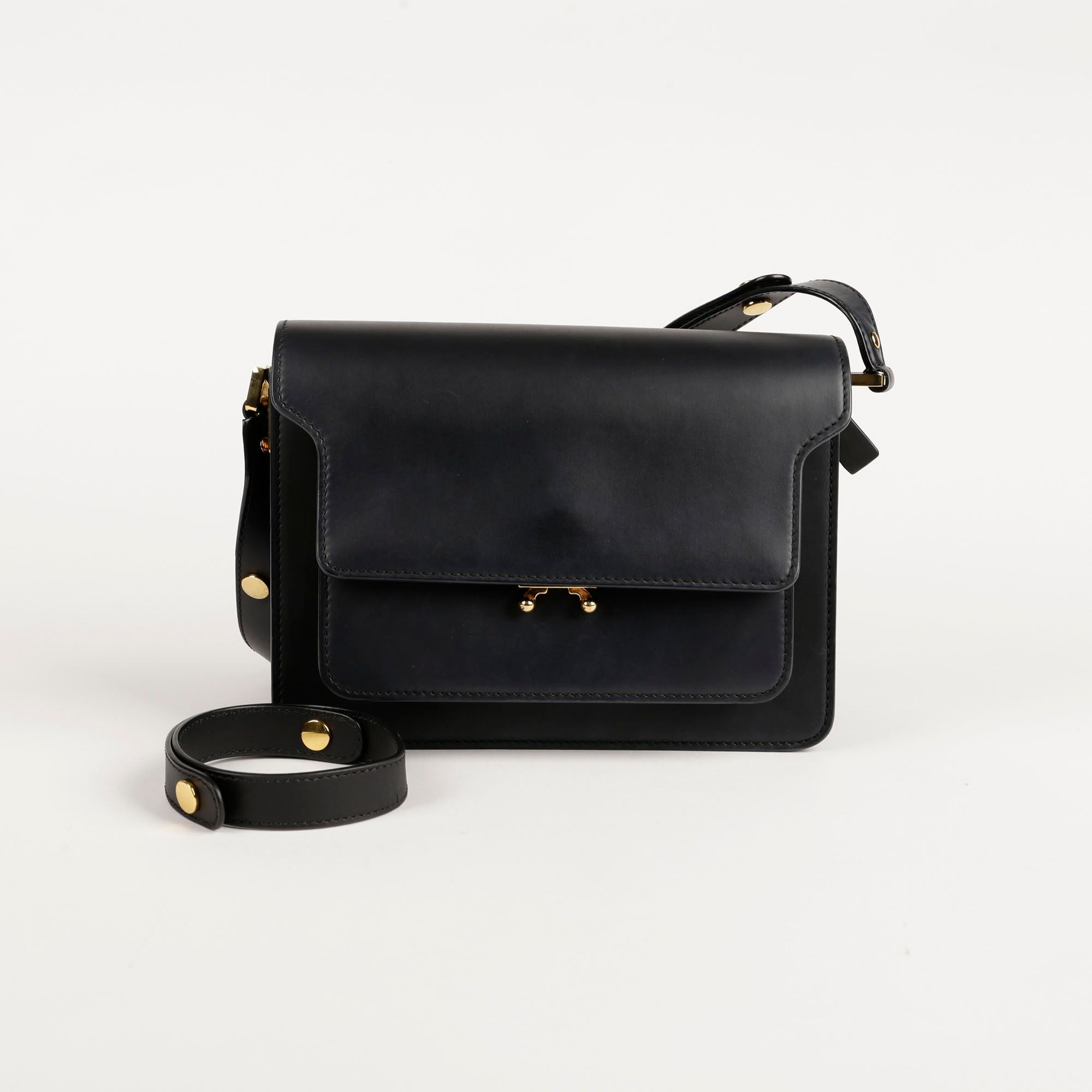 Marni Trunk Reverse Leather Shoulder Bag | INTERMIX®