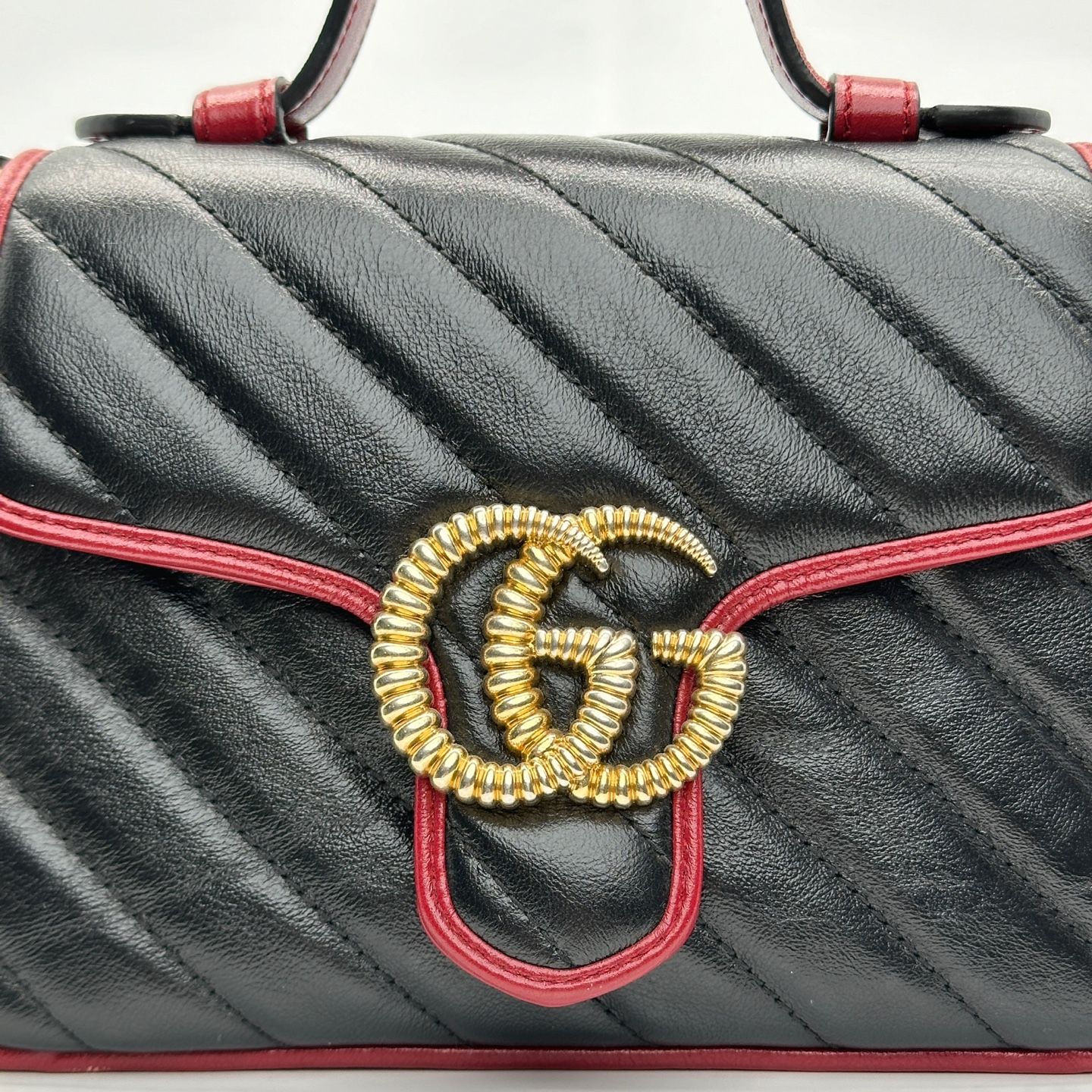 Gucci GG Marmont Matelassé Mini Top Handle Bag 68273983 | eBay