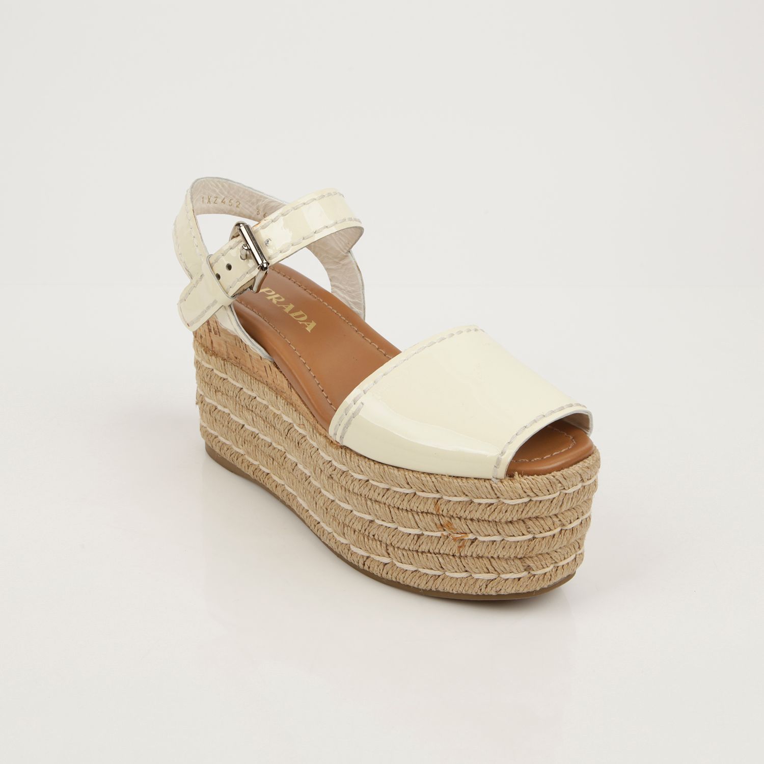 Prada Ankle Strap Espadrille Sandals 1XZ452 Size 36 | eBay Prada Ankle Strap Espadrille Sandals 1XZ452 Size 36 | eBay