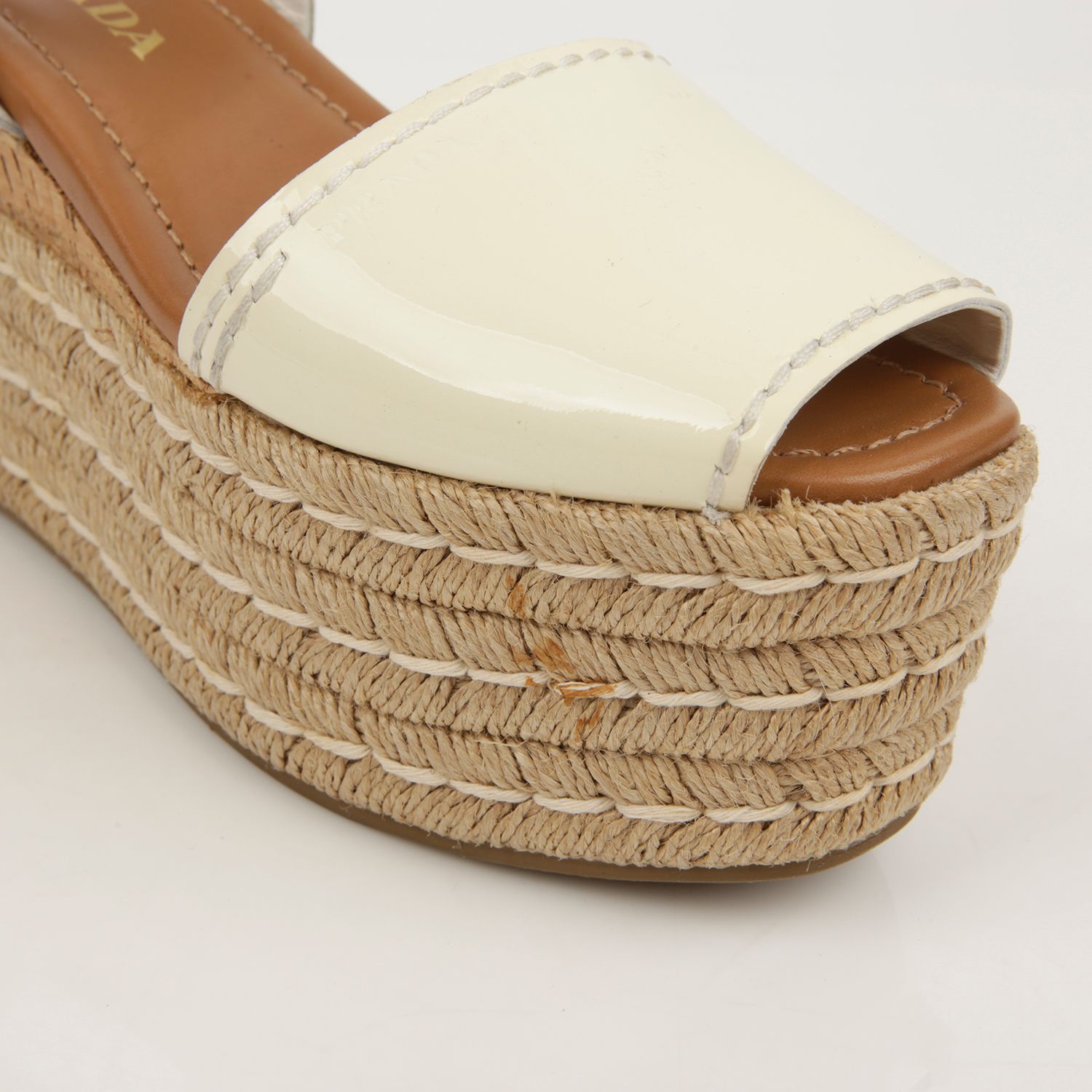 Prada Ankle Strap Espadrille Sandals 1XZ452 Size 36 | eBay