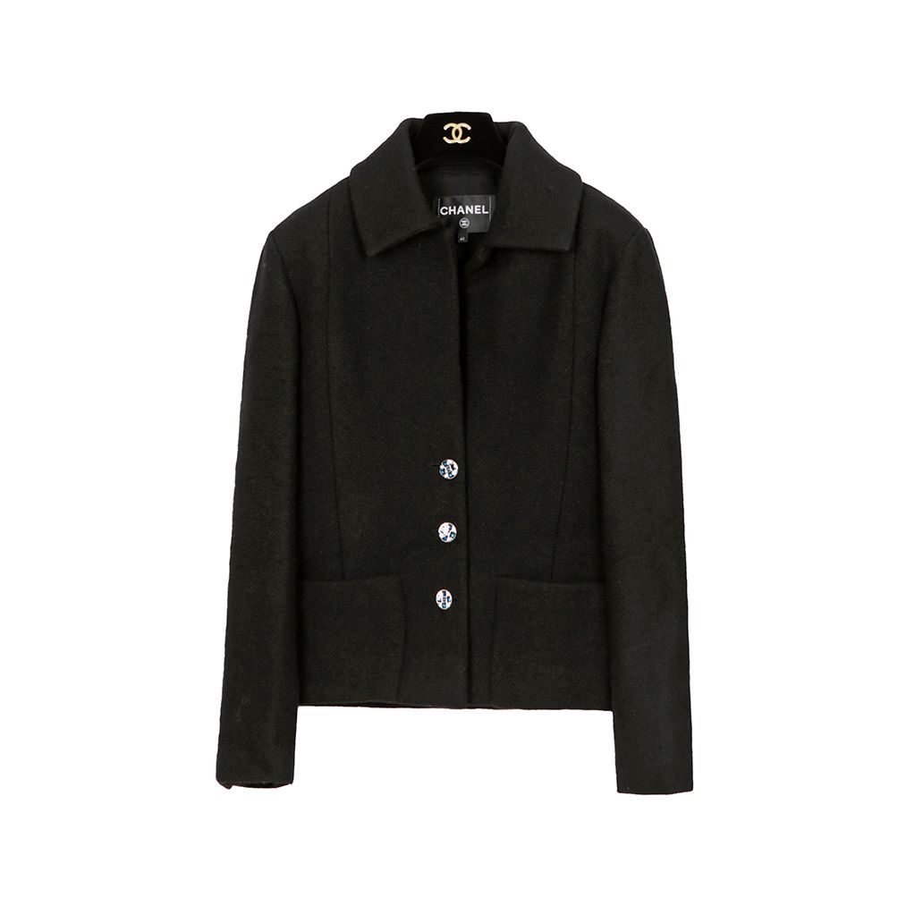 CHANEL Wool Jacket with 3 Buttons Size 40 - P73111 V60816 | eBay CHANEL Wool Jacket with 3 Buttons Size 40 - P73111 V60816 | eBay