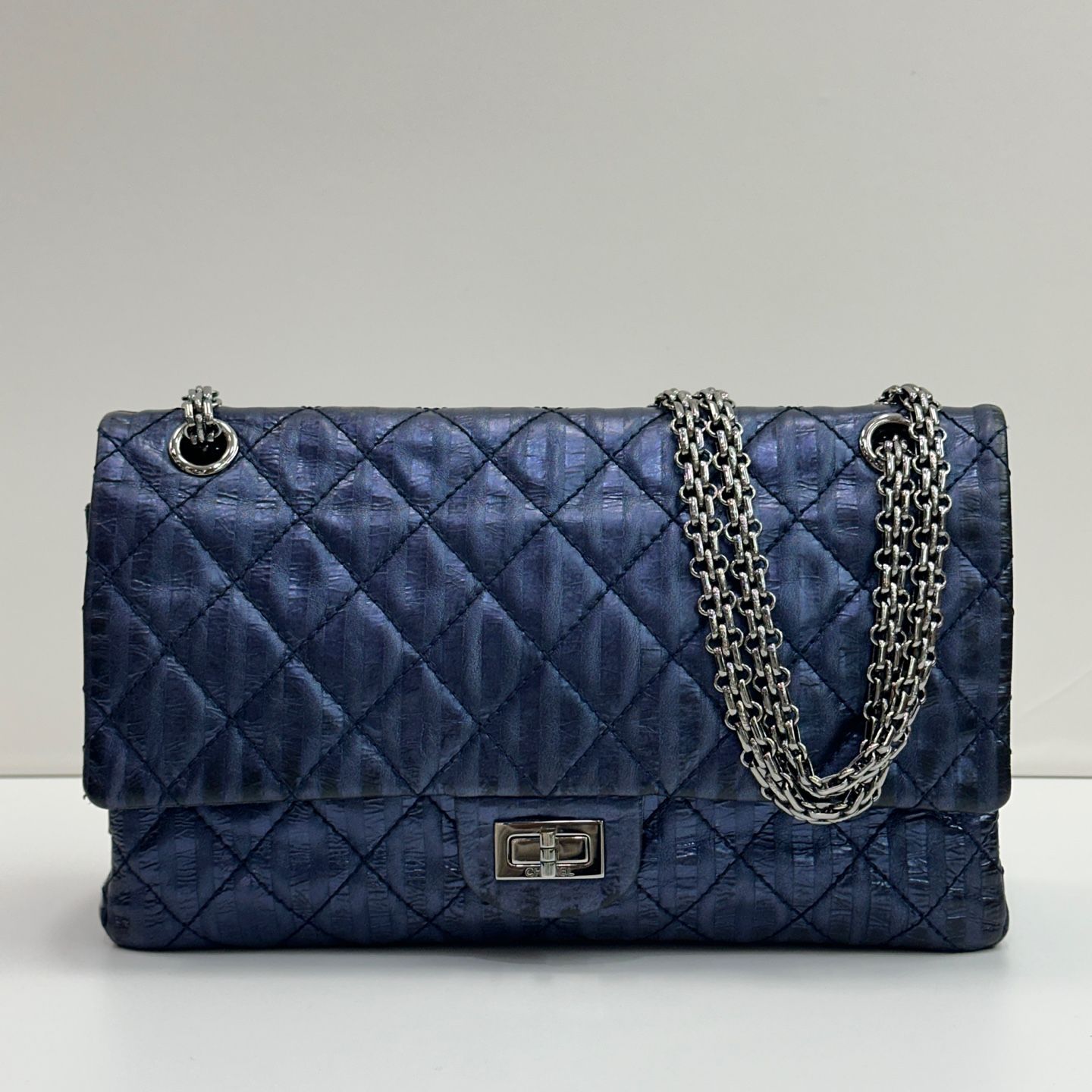 CHANEL Vintage 2.55 Flap Bag Medium 12 Series 75100011 | eBay