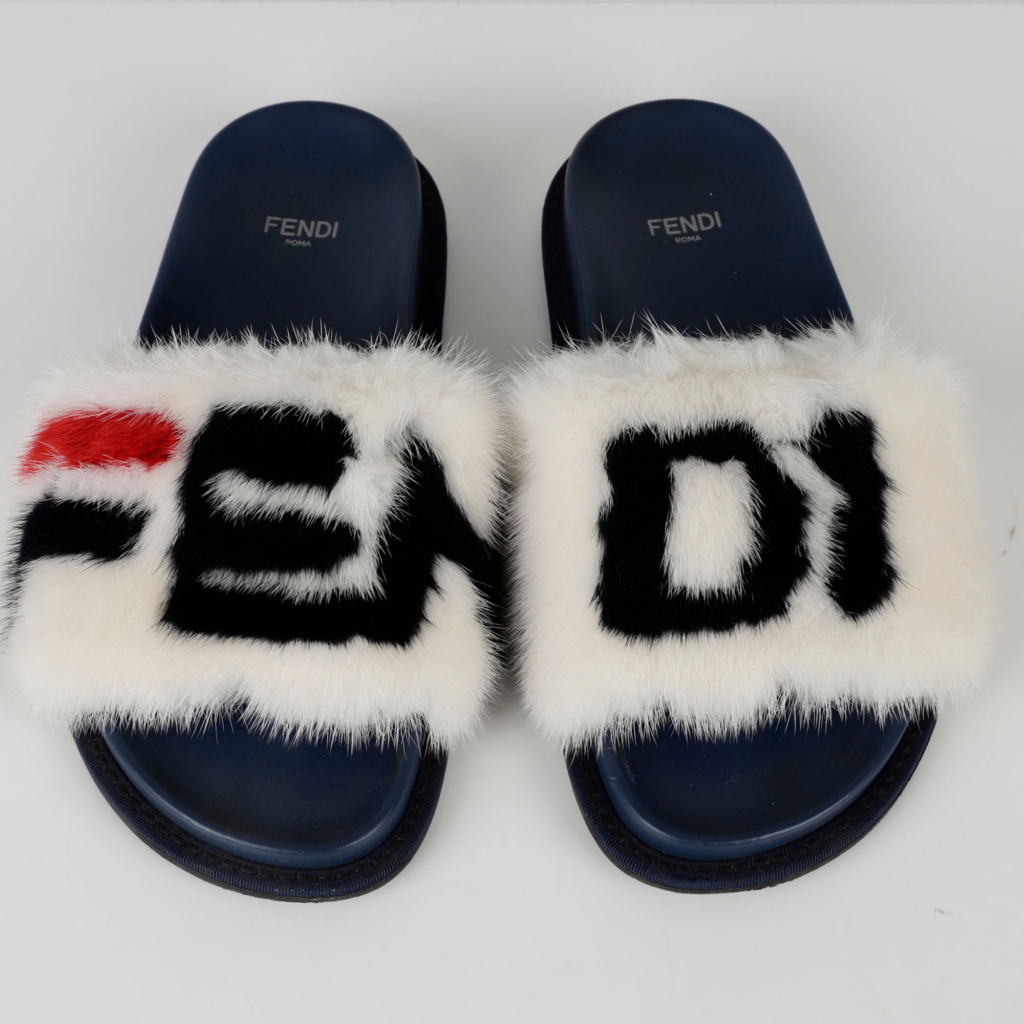 Fendi X Fila Collaboration Slippers 36 74151054 | eBay