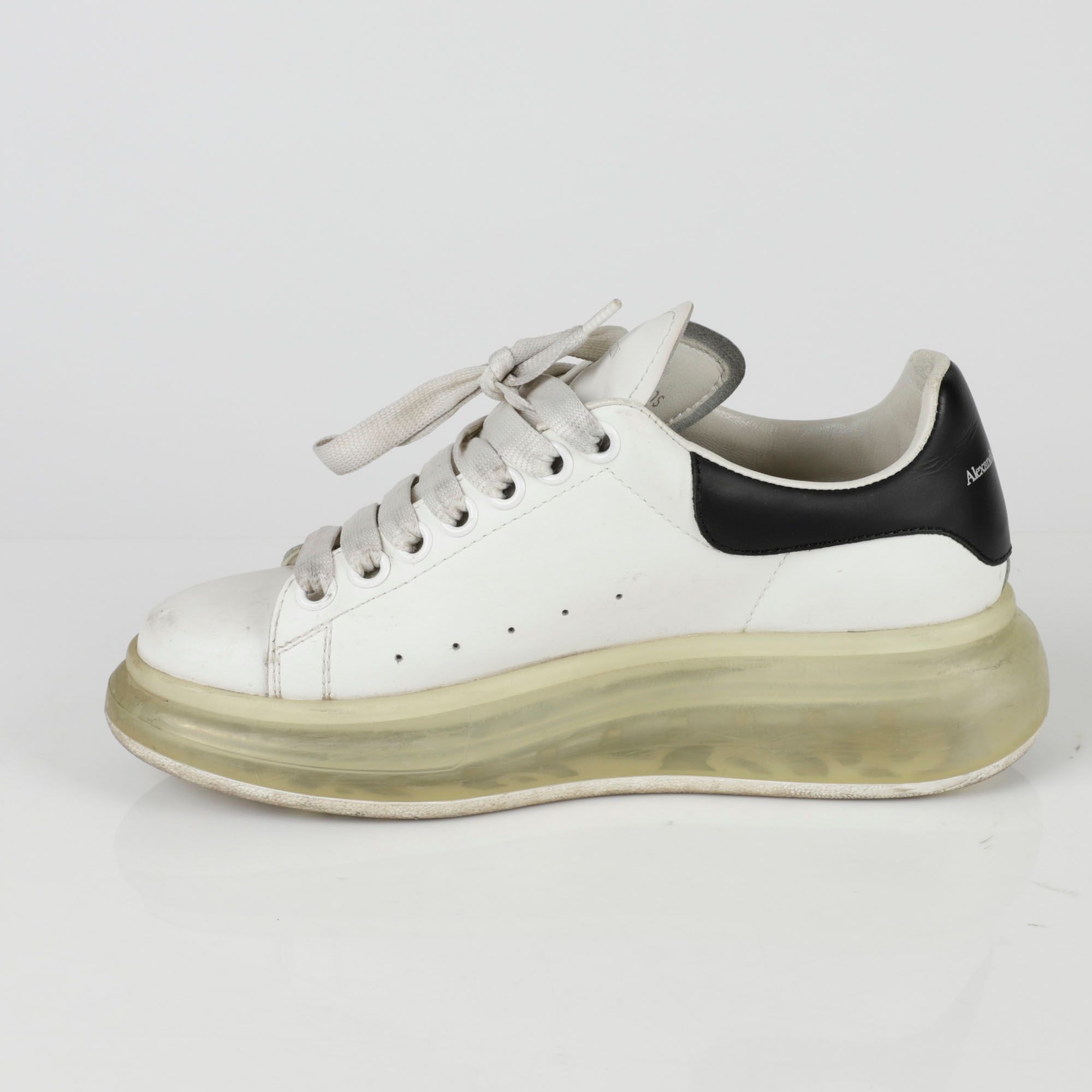 WMNS) Alexander McQueen Oversized Sneaker Glitter 'Silver