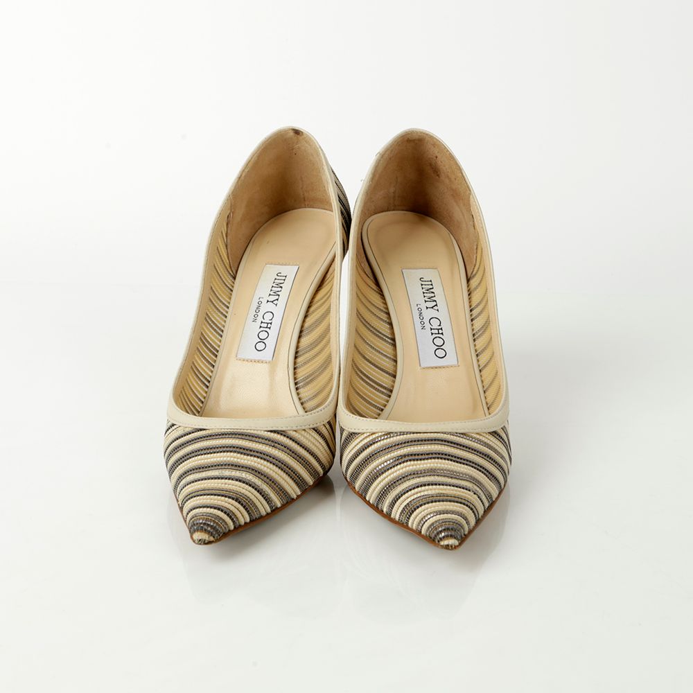 Jimmy Choo Striped Mesh Pumps Heels Size 35 76781298 | eBay Jimmy Choo Striped Mesh Pumps Heels Size 35 76781298 | eBay