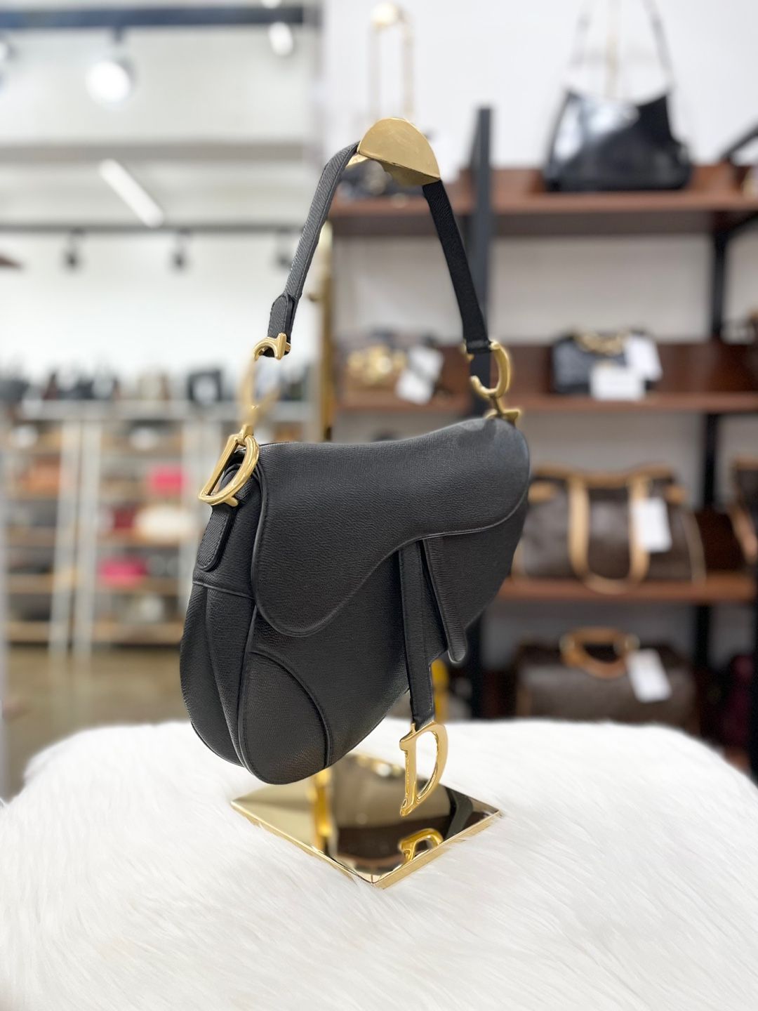 Dior Saddle Bag Black Calf M0446 77337719 | eBay