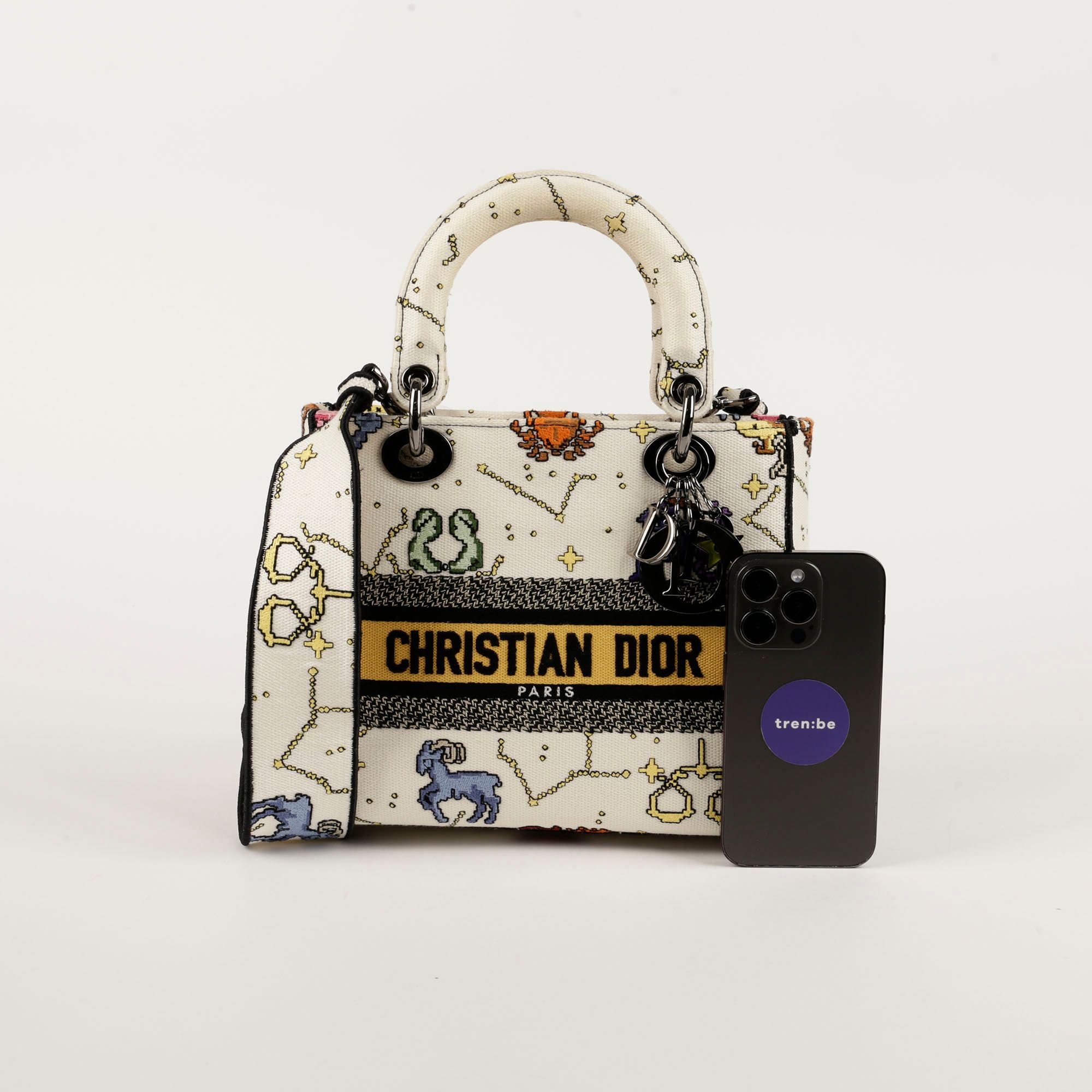 Dior M0565BRTY Lady Pixel Zodiac Diolite Tote Shoulder Bag Dior M0565BRTY Lady Pixel Zodiac Diolite Tote Shoulder Bag