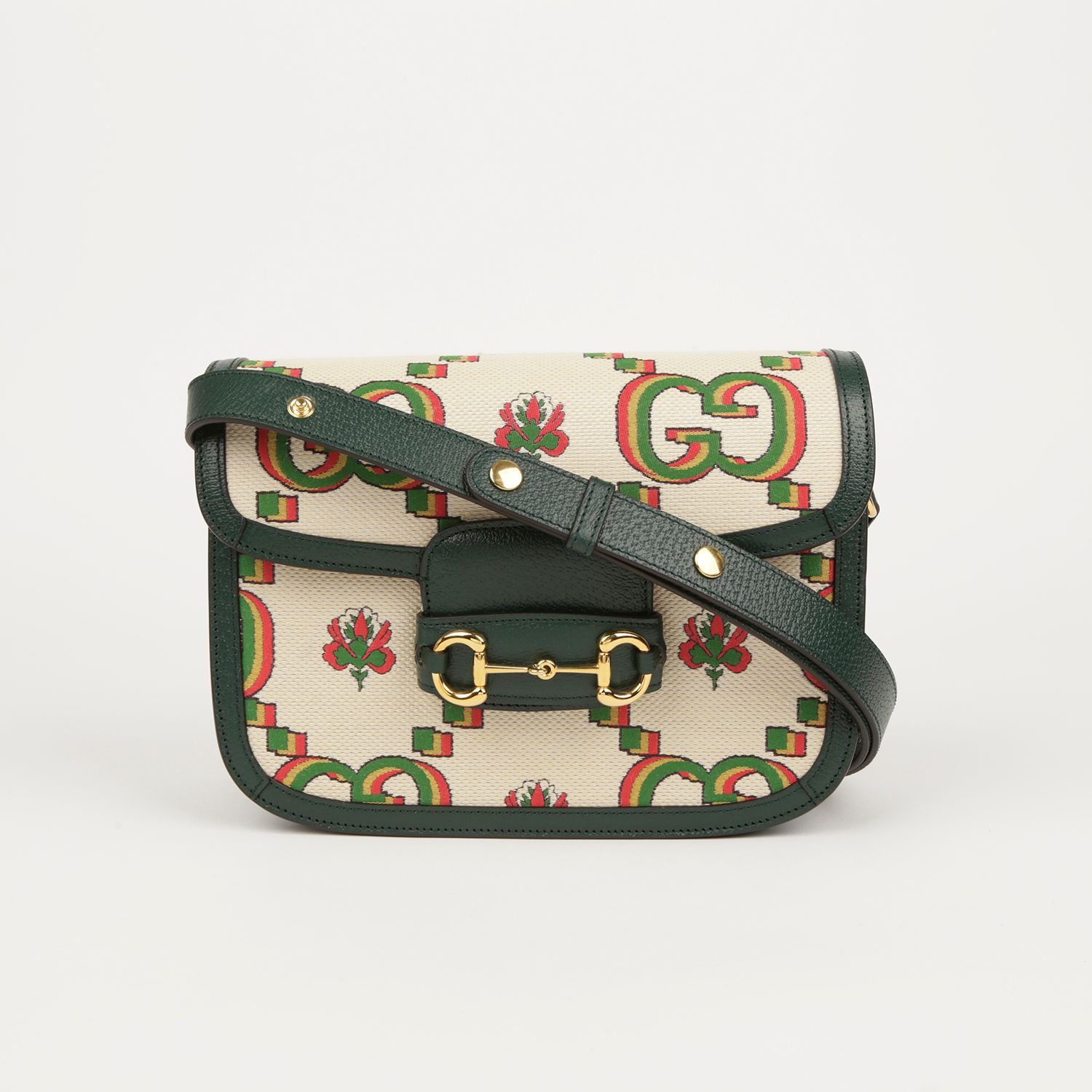 GUCCI 73 small horsebit embellished leather bucket bag | NET