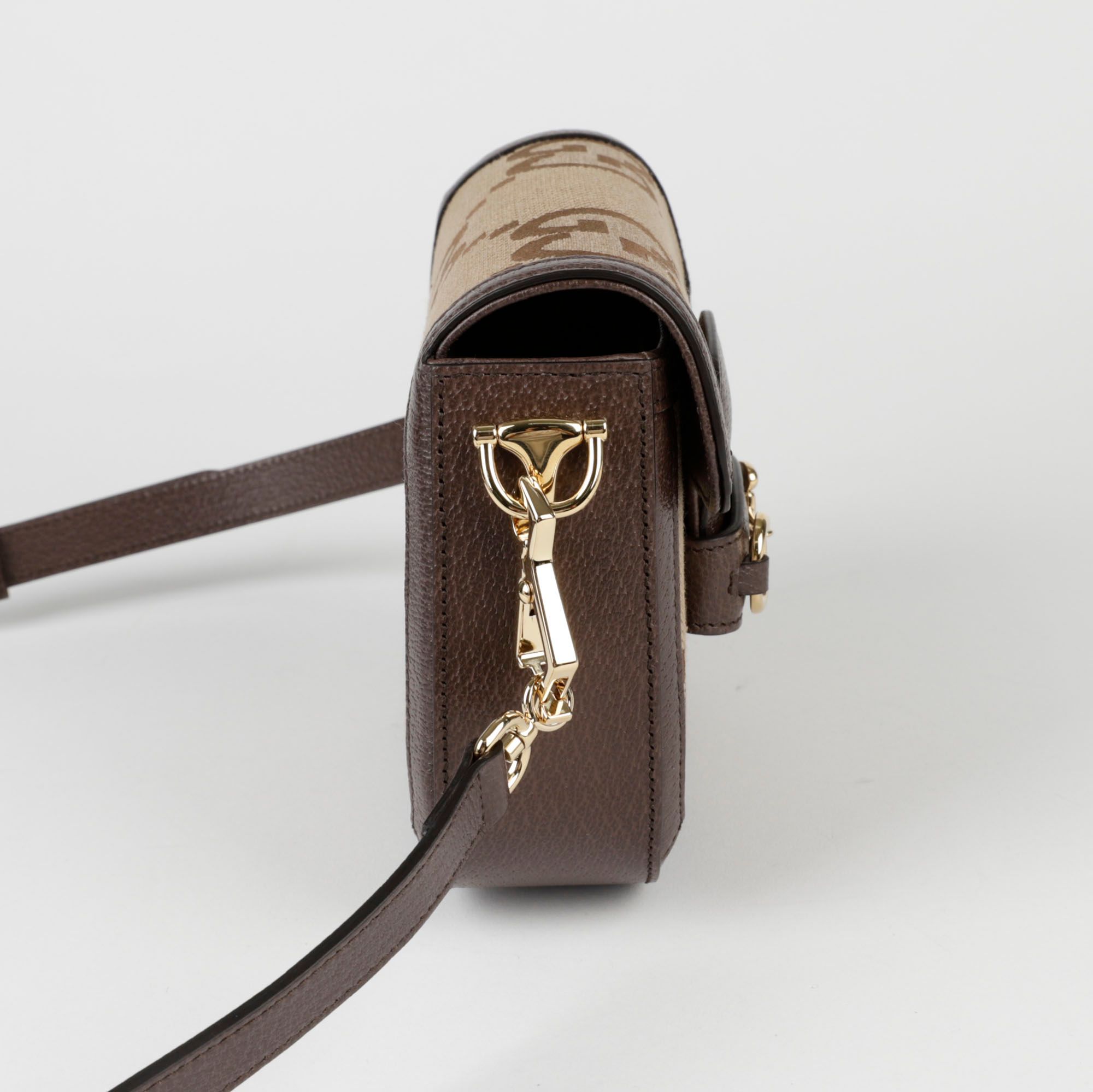 Gucci Jumbo GG Horsebit 1955 Mini Shoulder and Crossbody Bag