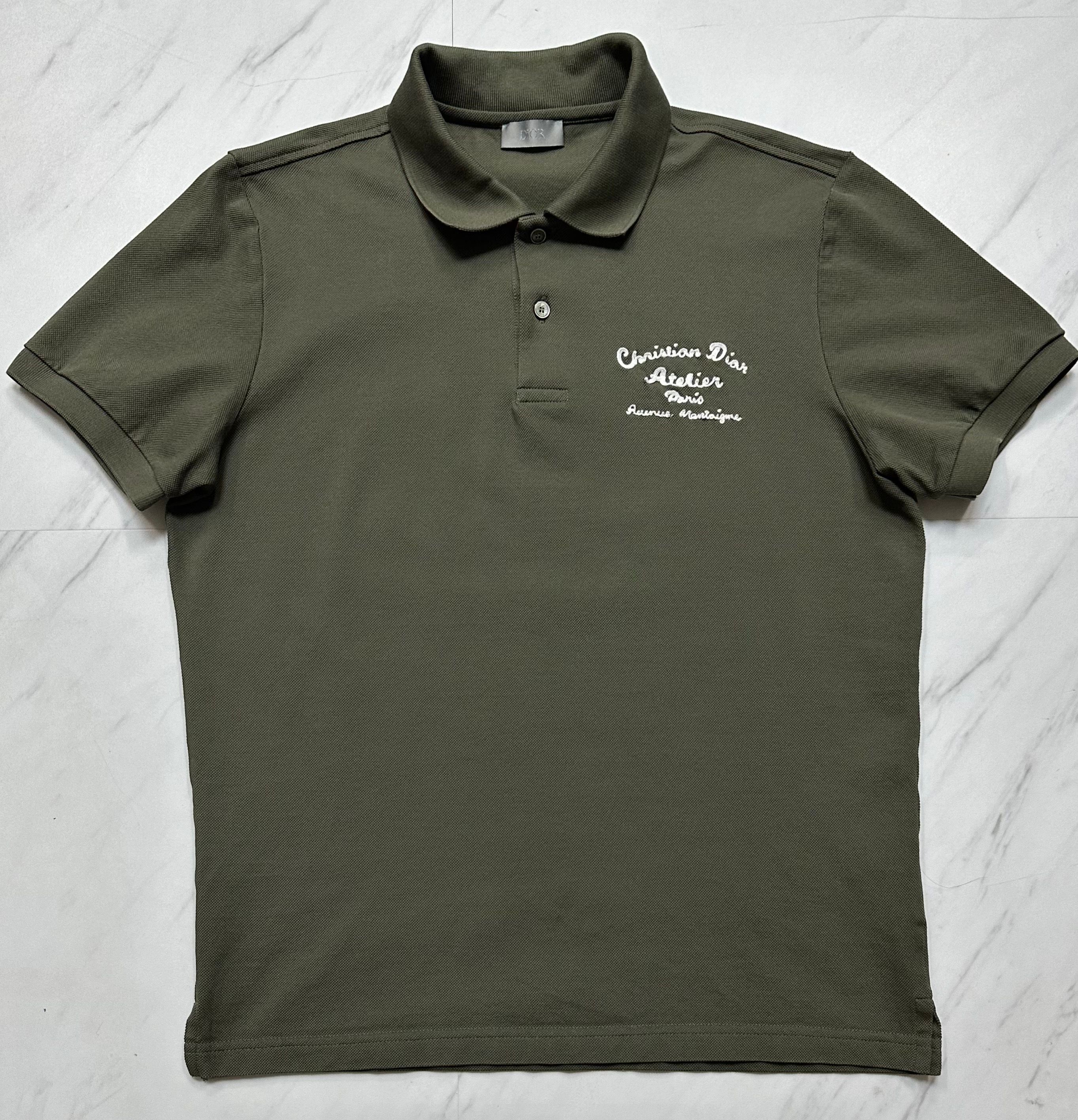Dior HOMME / border polo shirt | rubbers clothing
