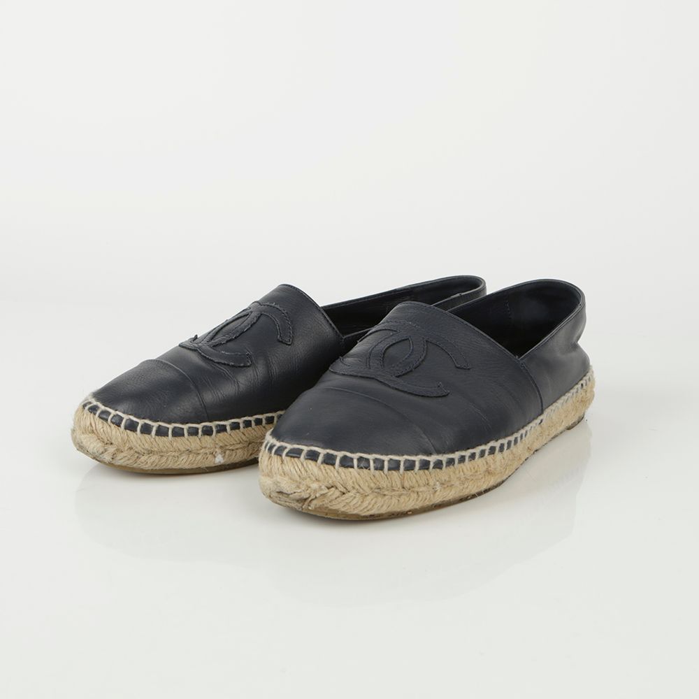 CHANEL CC Logo Espadrilles - Size 37 G29762 | eBay CHANEL CC Logo Espadrilles - Size 37 G29762 | eBay