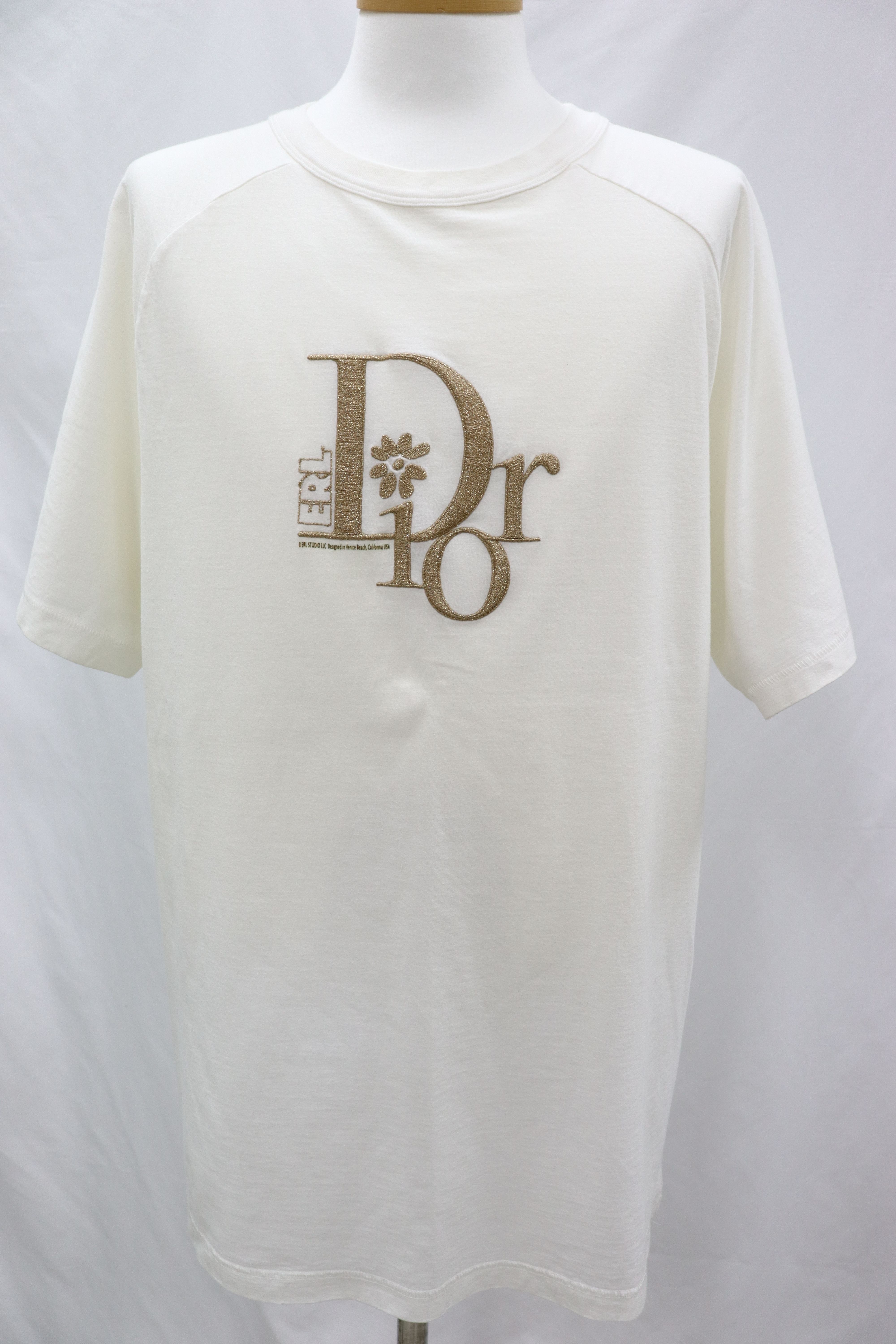 Dior Short Sleeve White T-Shirt with RL Logo 313J647A0817 | eBay