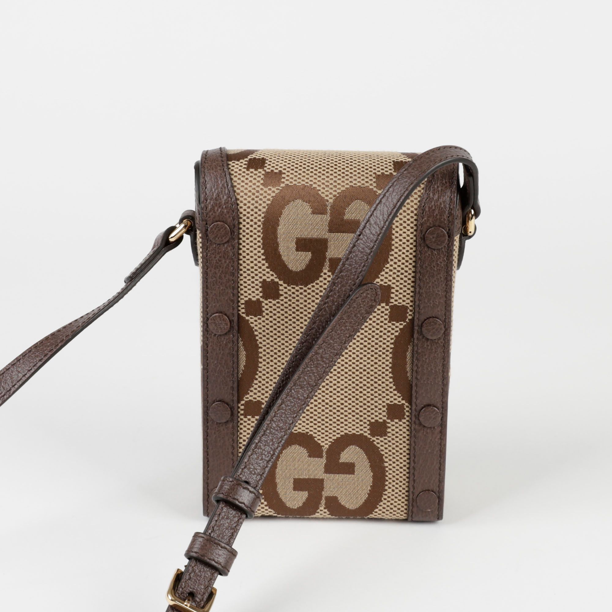 Authentic Gucci Beige & Red 1955 Horsebit Shoulder Bag