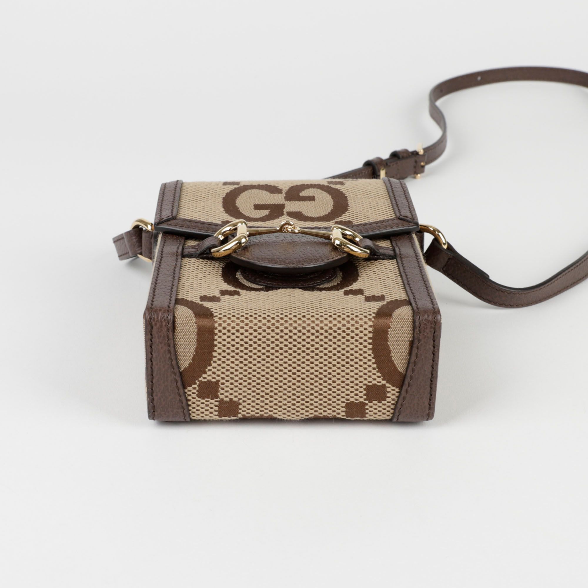 WMNS) Gucci Horsebit 1955 Shoulder Bag 'Beige Ebony' 735178