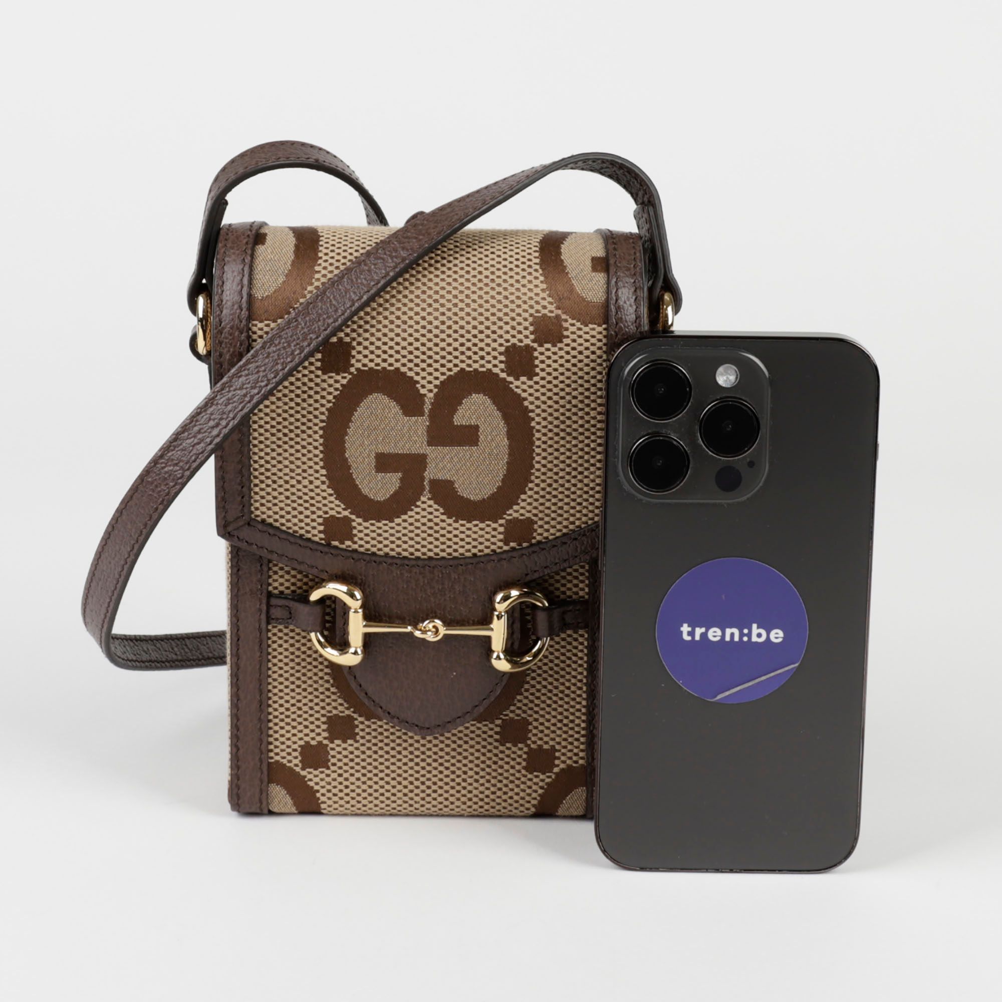 Gucci Horsebit 1955 Shoulder Bag Beige/Red in Raffia Effect