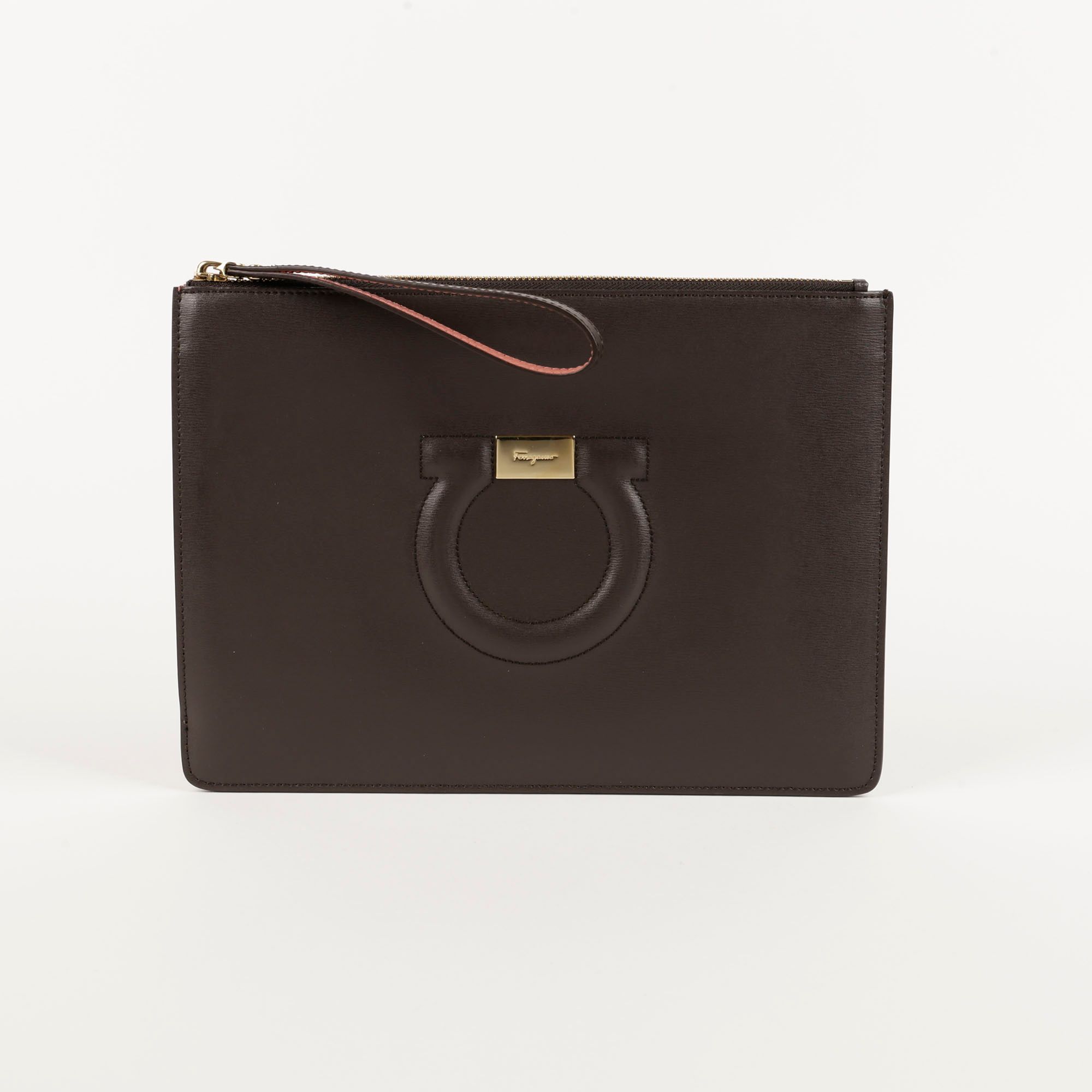 Salvatore Ferragamo 22 D299 Gancini Clutch 92562506 | eBay
