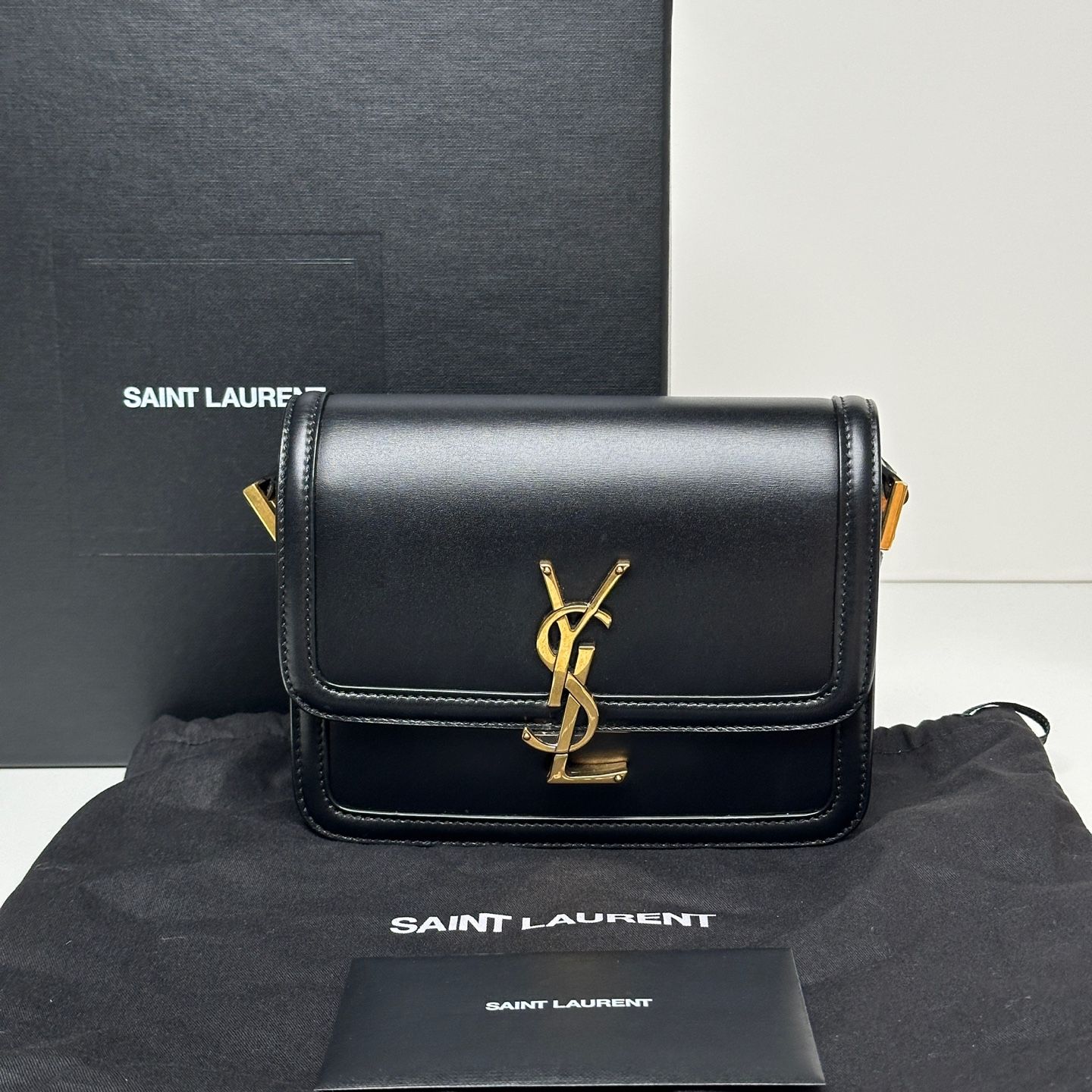 Saint Laurent Solferrino Small Satchel Bag Black Crossbody