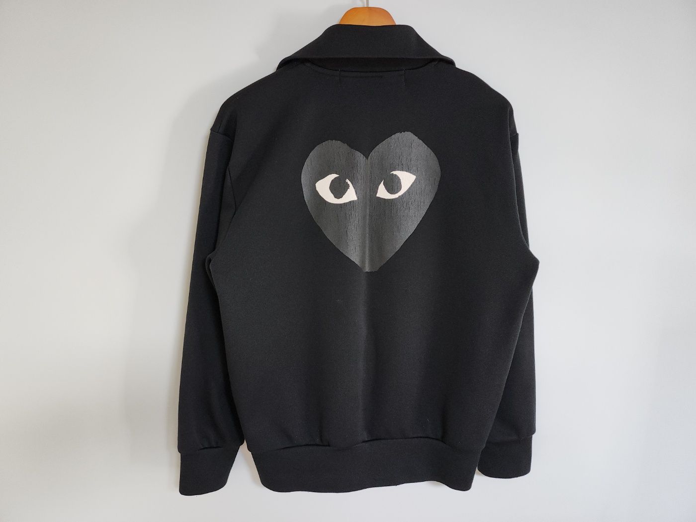 【COMME des GARCONS】ロゴ刺繍ジップアップジャケット Vintage 80's CDG Comme Des Garçons Homme Wool Zipper Light