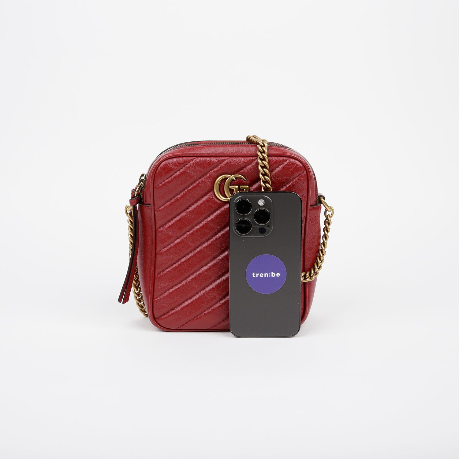 Gucci 550155 GG Marmont Chain Shoulder Crossbody Bag