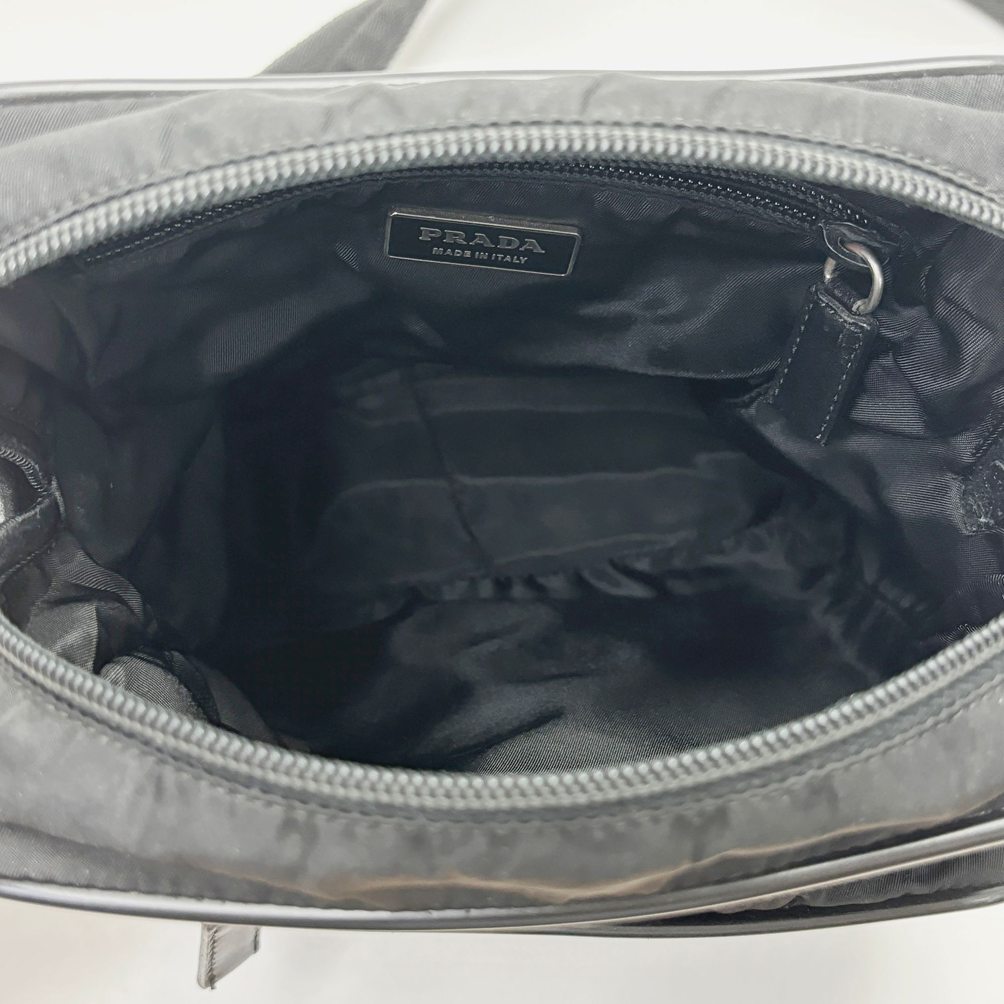 Prada Black Pocono Re-nylon Vintage Square Cross Bag Prada Black Pocono Re-nylon Vintage Square Cross Bag