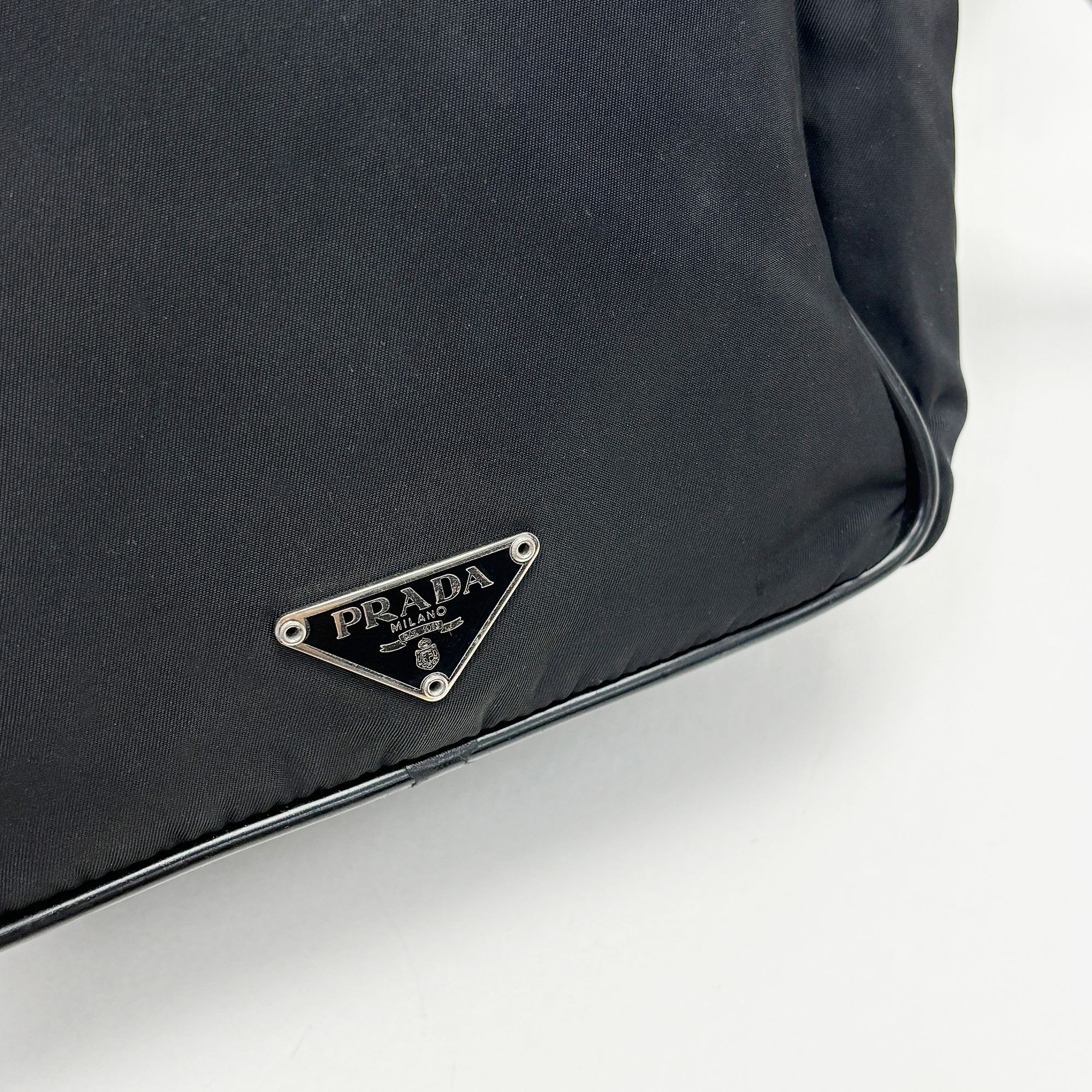Prada Black Pocono Re-nylon Vintage Square Cross Bag Prada Black Pocono Re-nylon Vintage Square Cross Bag