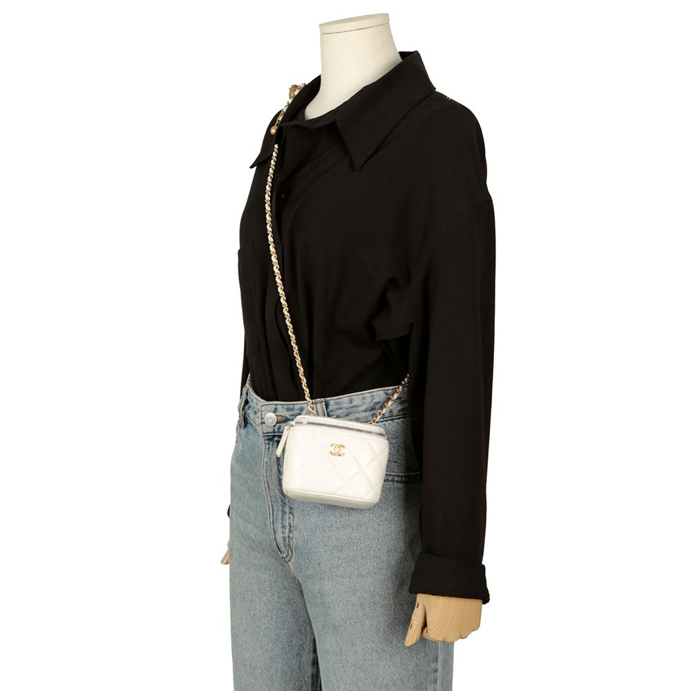 CHANEL Golden Ball Vanity Mini Shoulder Crossbody Bag AP1447
