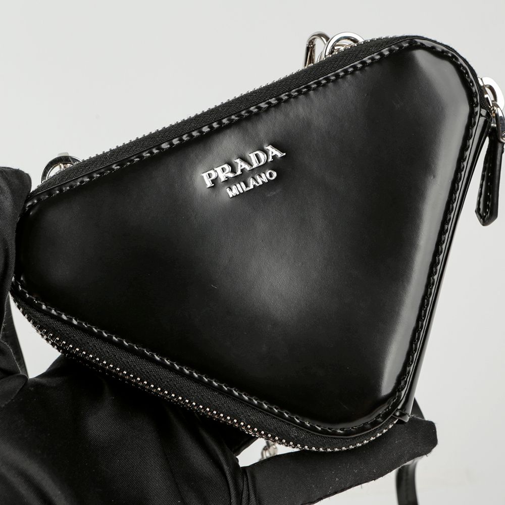 Prada 1NR015 Triangle Crystal Pouch Shoulder Bag 103637506