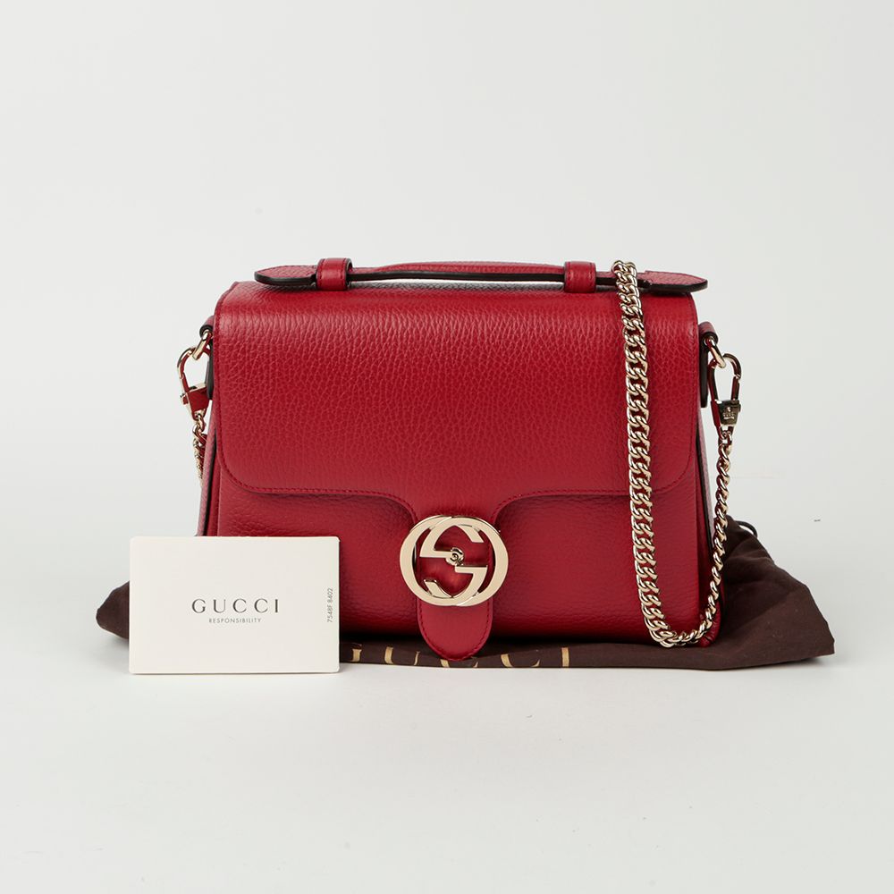 Gucci Interlocking Top Handle Tote Shoulder Bag 510302
